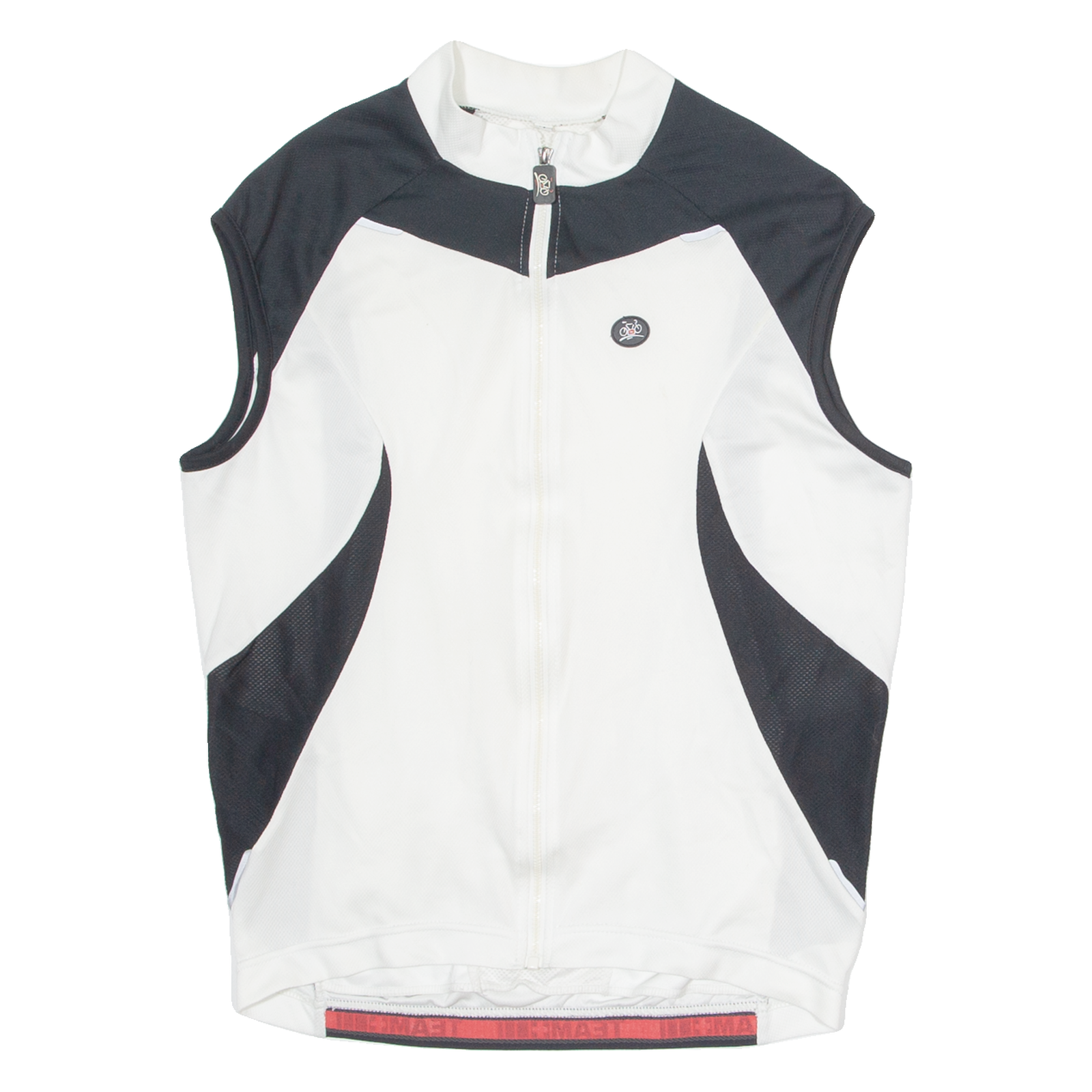 TEAM+ Cycling Mens Jersey White Sleeveless 1/4 Zip M Refurbished - N/A refurbished available on Cerqular