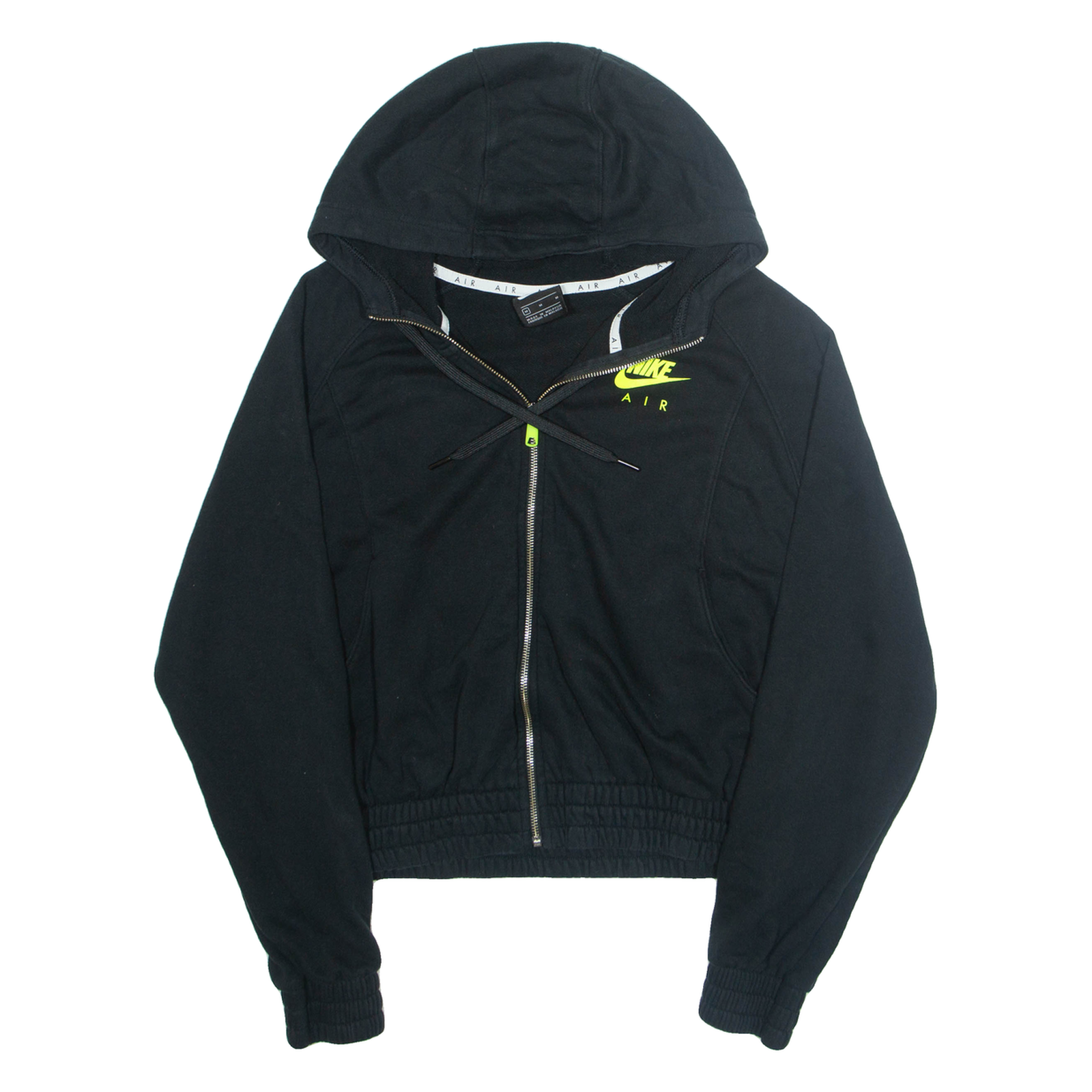 NIKE Cropped Womens Black Hoodie Full Zip M Refurbished - N/A refurbished available on Cerqular