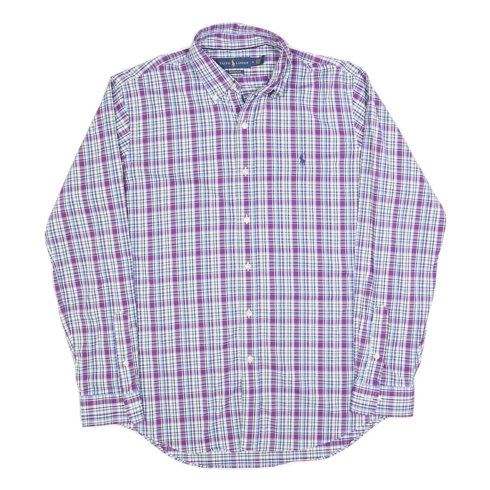 Buy RALPH LAUREN Mens Purple & White Plaid Cotton Blend Shirt M Long Sleeve Button Refurbished - $40.29 RALPH LAUREN Mens Purple & White Plaid Cotton Blend Shirt M Long Sleeve Button Refurbished - N/A refurbished available on Cerqular