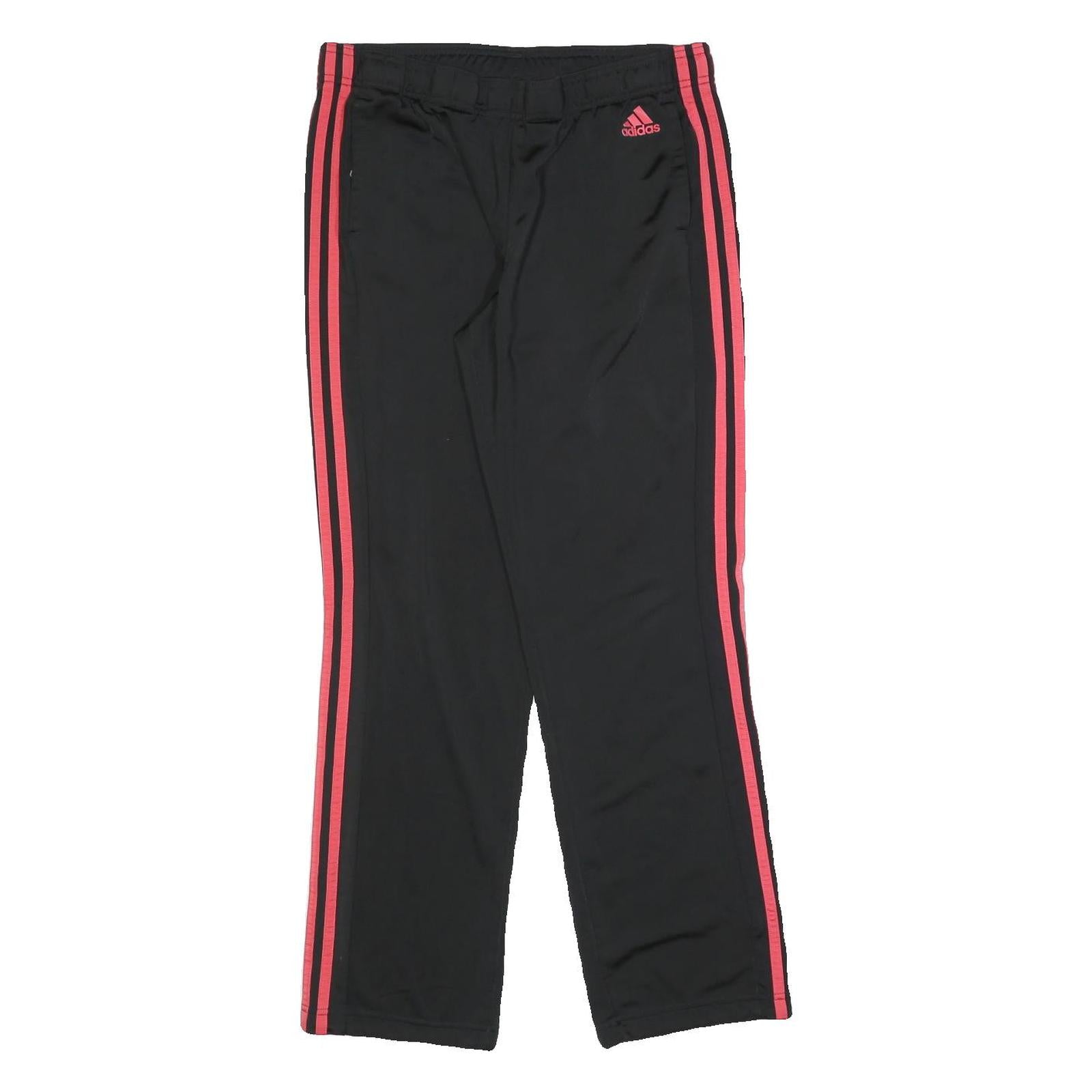 ADIDAS Womens Joggers Black & Red M W30 L30 Slim Tapered Sporty Polyester Refurbished - N/A refurbished available on Cerqular
