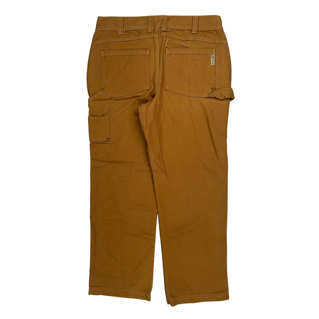 Cabelas Carpenter Trousers - 34W 30L Brown Cotton Refurbished - Thrifted (note: this is a term often used to describe second- refurbished available on Cerqular