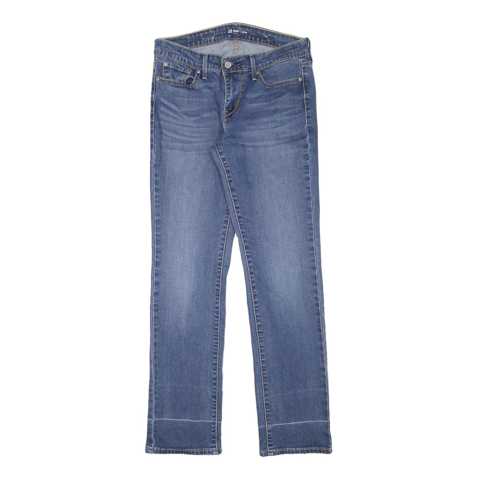 LEVI'S Womens Regular Blue Denim Light Jeans W28 L29 Stylish Classic Zip Pocket Refurbished - N/A refurbished available on Cerqular