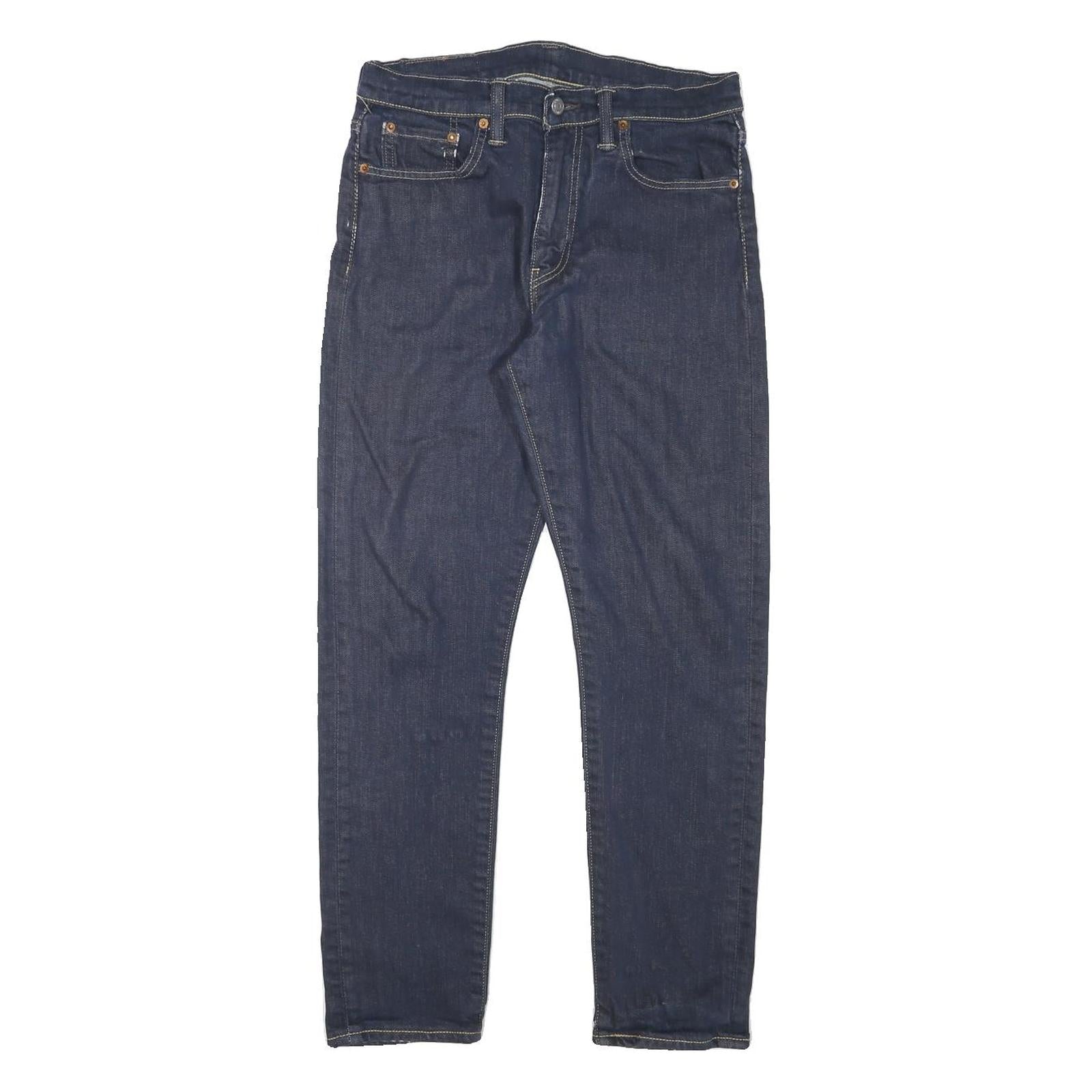 LEVI'S Womens Regular Fit Skinny Blue Denim Raw W29 L27 Classic Zip Jeans Refurbished - N/A refurbished available on Cerqular