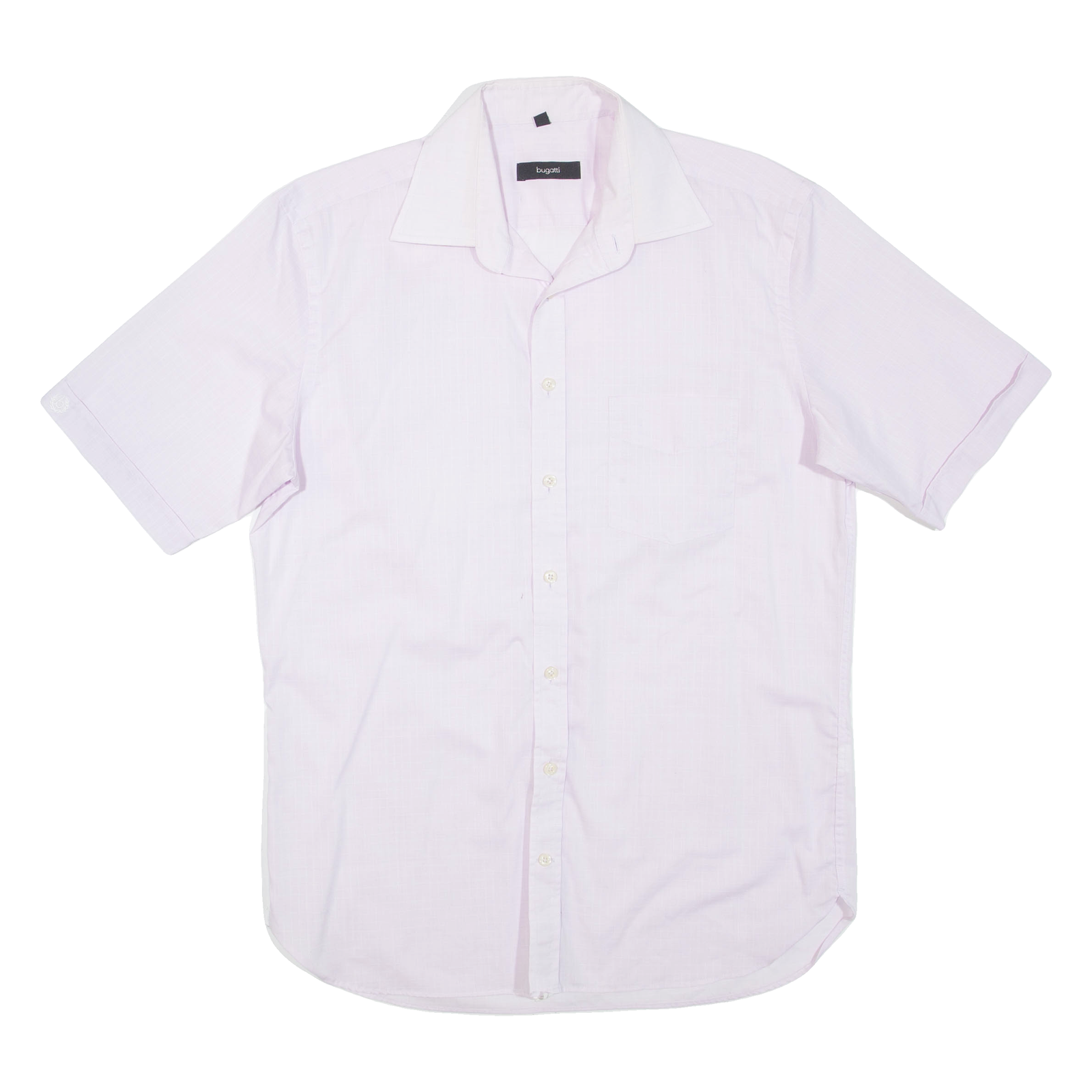 BUGATTI Mens Plain Shirt Pink M Refurbished - N/A refurbished available on Cerqular