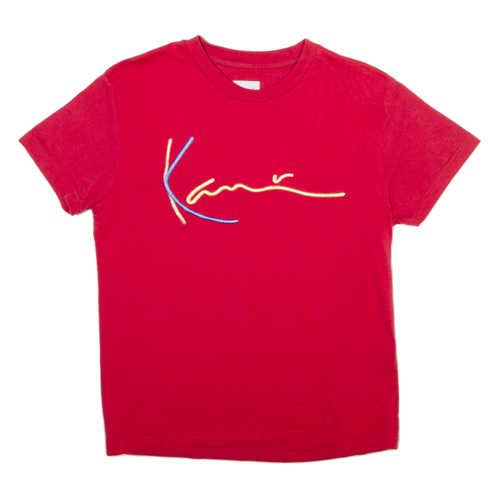 KARL KANI Womens T-Shirt Red Crew Neck M Refurbished - N/A refurbished available on Cerqular