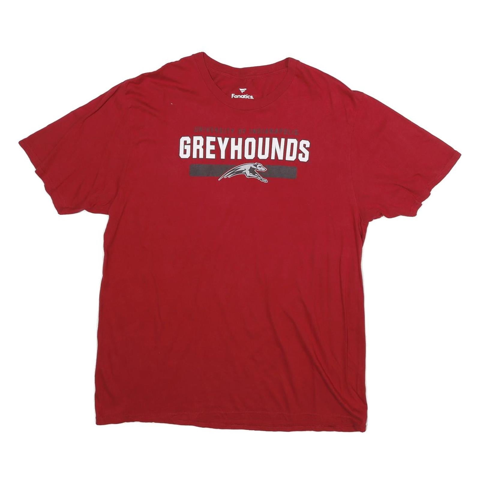 FANATICS Mens Red Greyhounds Graphic T-Shirt L Short Sleeve Crew Neck Casual Refurbished - N/A refurbished available on Cerqular