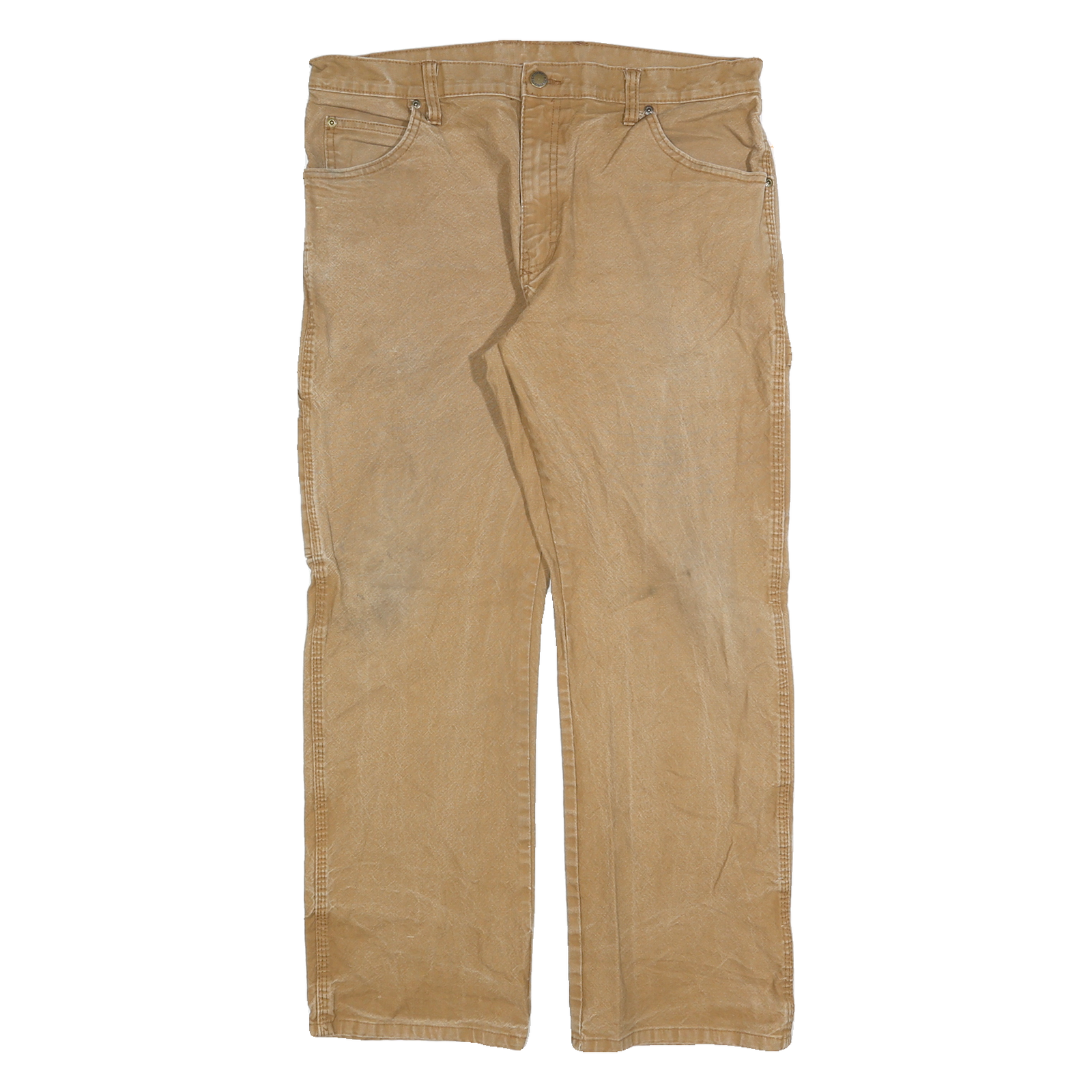 DICKIES Mens Jeans Beige Regular Straight Denim W34 L30 Workwear Zip Closure Refurbished - N/A refurbished available on Cerqular