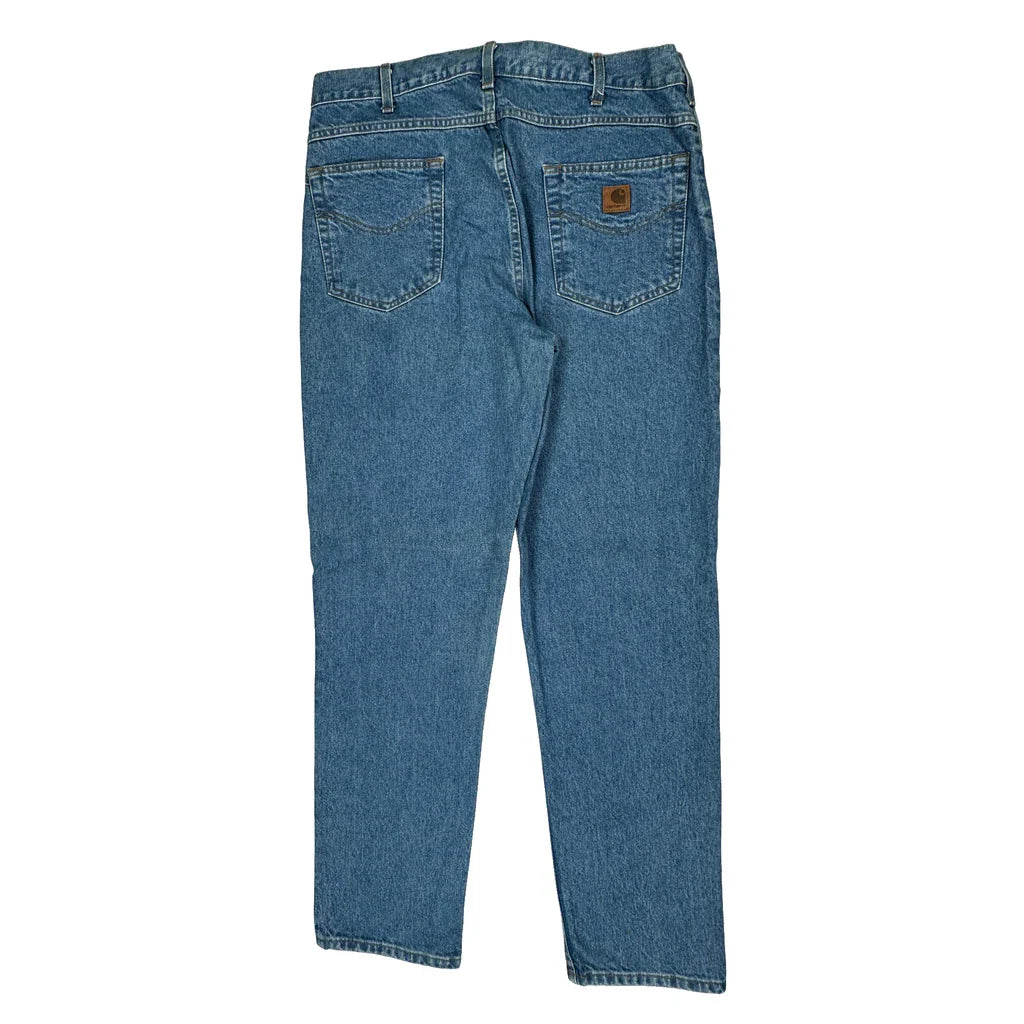 Buy Carhartt Jeans - 36W 32L Blue Cotton Refurbished - $64.31 Carhartt Jeans - 36W 32L Blue Cotton Refurbished - Thrifted (note: this is a term often used to describe second- refurbished available on Cerqular