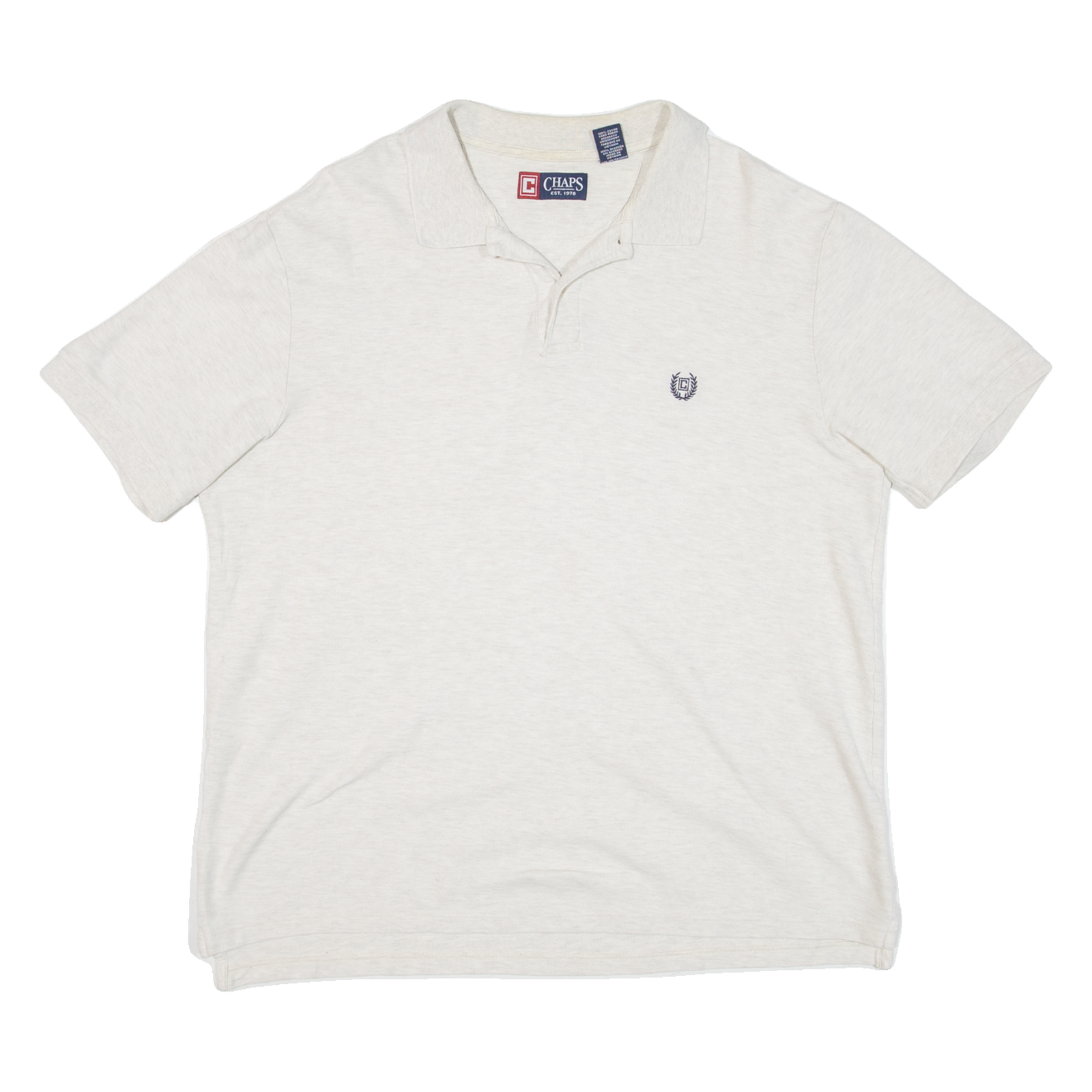 CHAPS Mens Polo Shirt Beige L Refurbished - N/A refurbished available on Cerqular