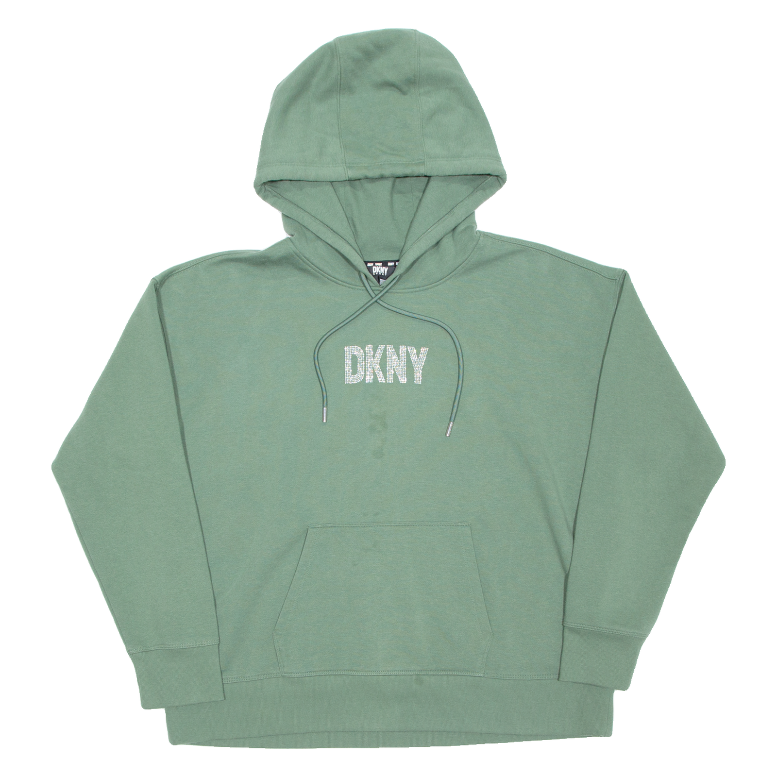 DKNY Womens Green Hoodie Pullover XL Refurbished - N/A refurbished available on Cerqular