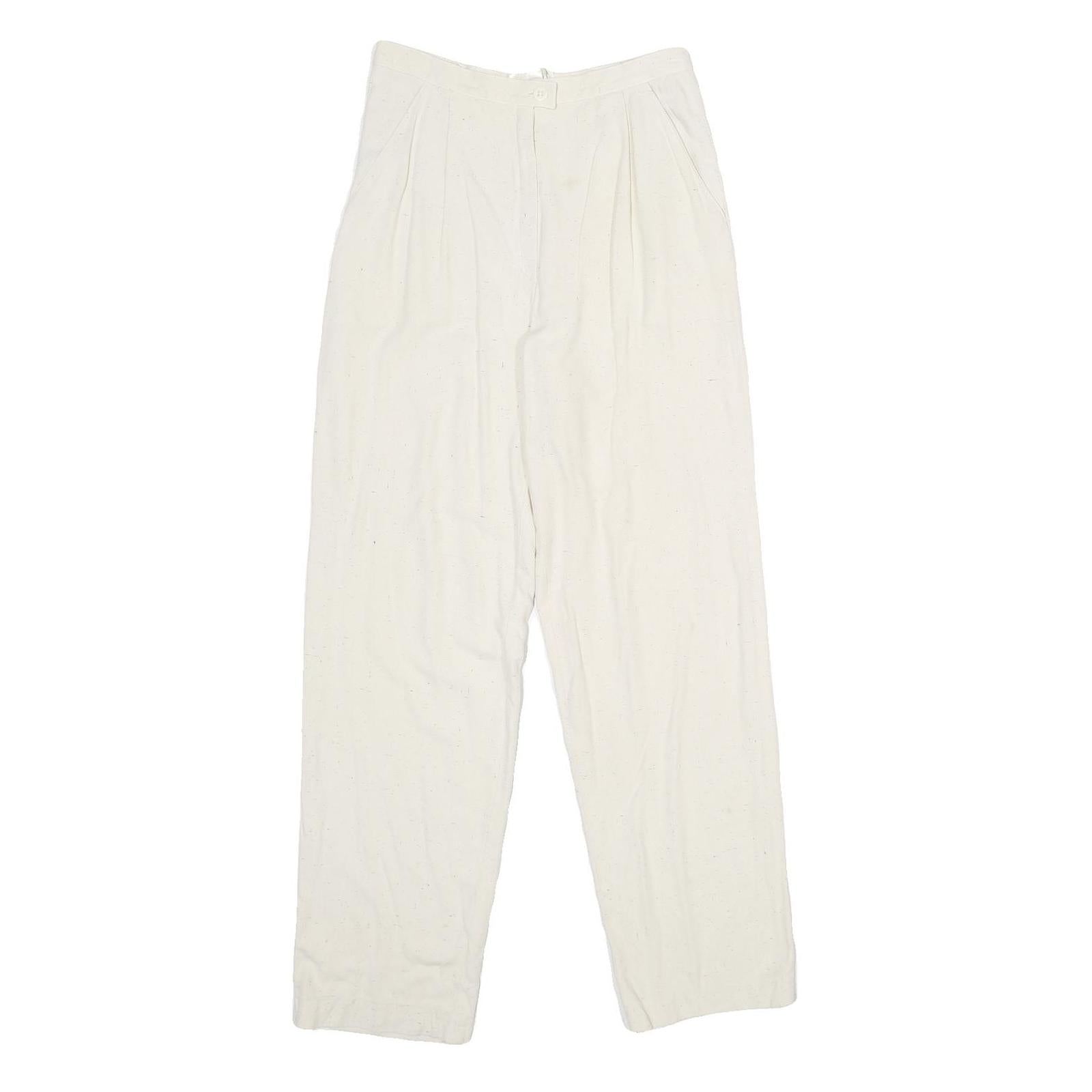 Buy ACKERMANN Womens Classic White Linen Trousers W26 L32 Zip Closure Relaxed Fit Refurbished - $20.79 ACKERMANN Womens Classic White Linen Trousers W26 L32 Zip Closure Relaxed Fit Refurbished - N/A refurbished available on Cerqular