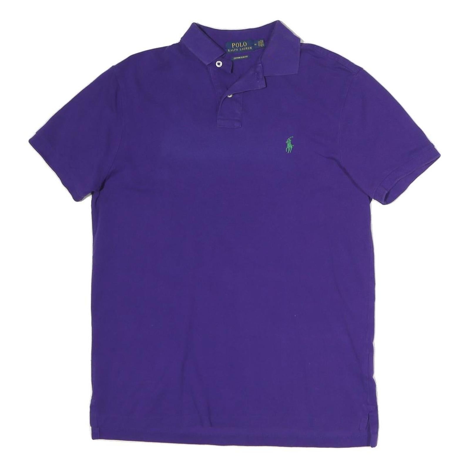 POLO RALPH LAUREN Mens Purple Polo Shirt Cotton Short Sleeve M Classic Fit Refurbished - N/A refurbished available on Cerqular