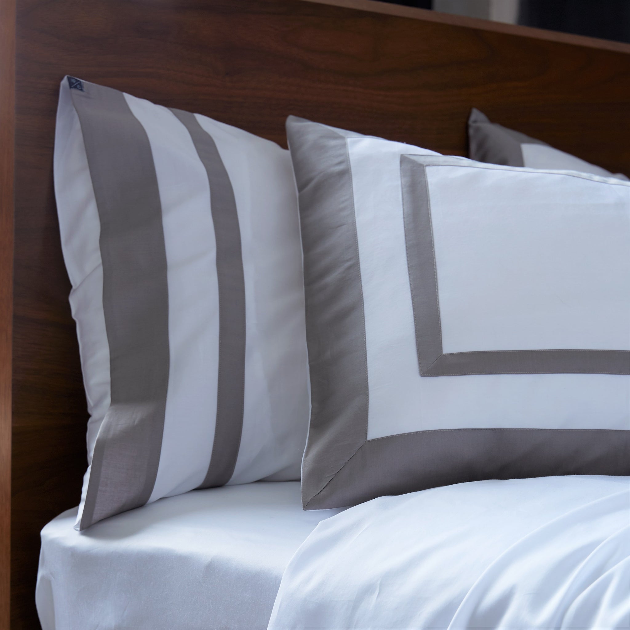 Pair of Pillowcases | Size: King | Color: Gray | Touch: Percale Refurbished - N/A refurbished available on Cerqular