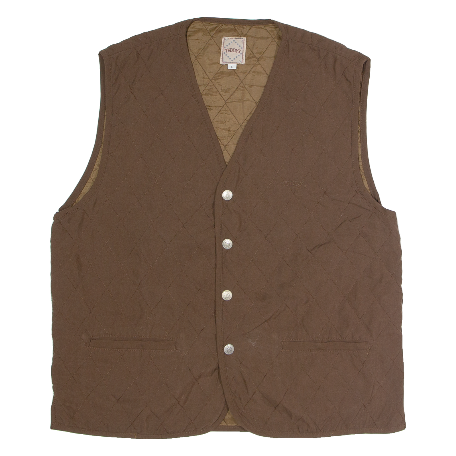 Buy TEDDY'S Mens Quilted Gilet Brown L Refurbished - $36.39 TEDDY'S Mens Quilted Gilet Brown L Refurbished - N/A refurbished available on Cerqular