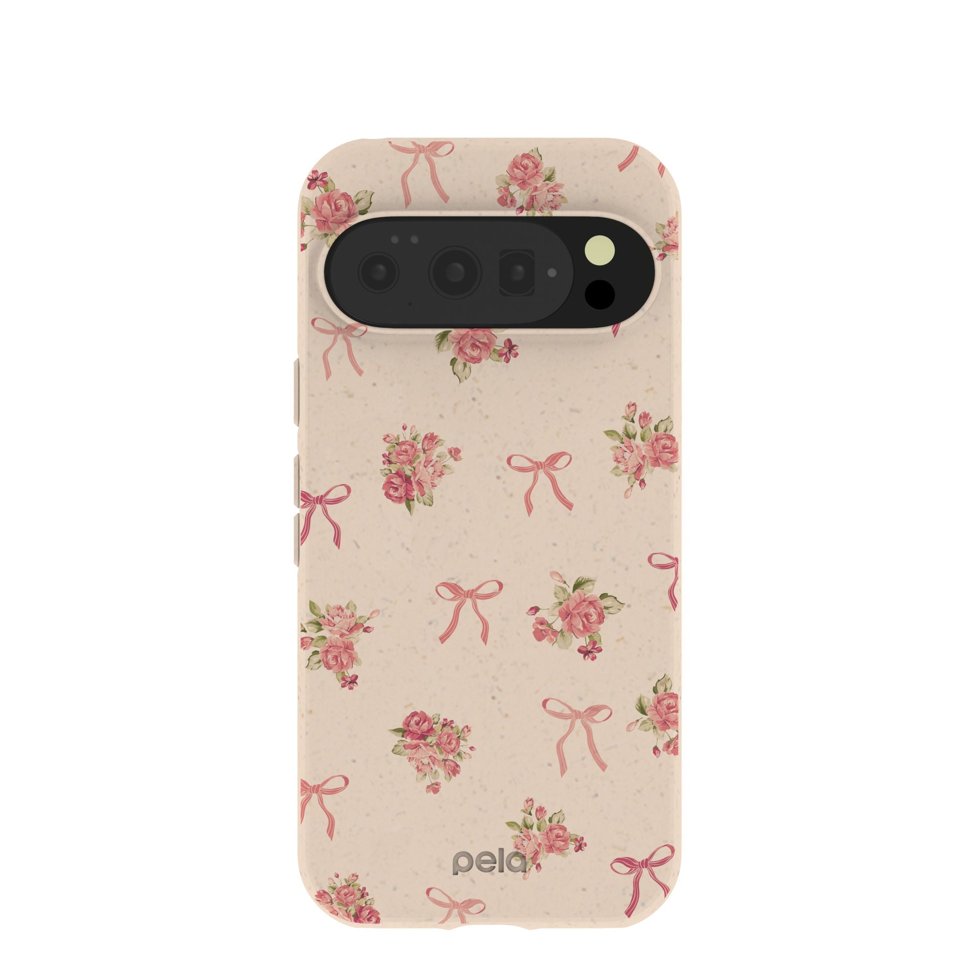 Seashell Roses and Bows Google Pixel 10/10 Pro Case Refurbished - Pela Case refurbished available on Cerqular