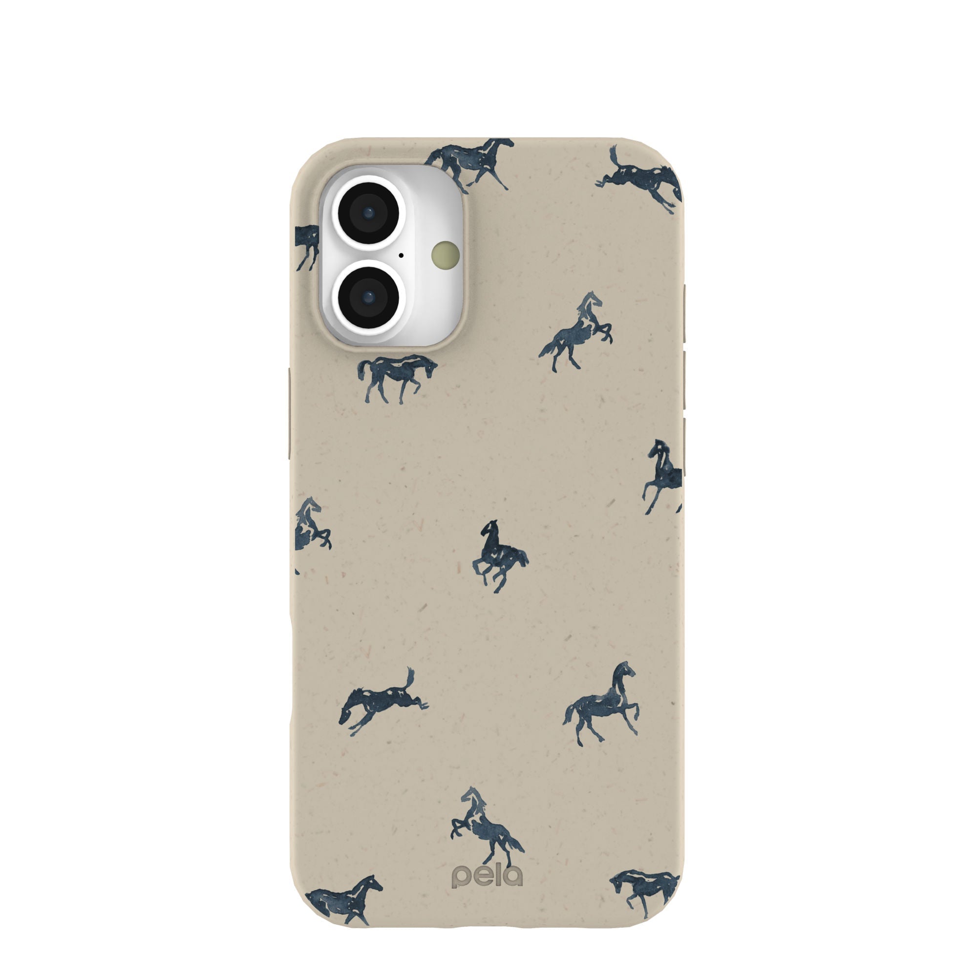 London Fog Mini Horses iPhone 16 Plus Case Refurbished - Pela Case refurbished available on Cerqular