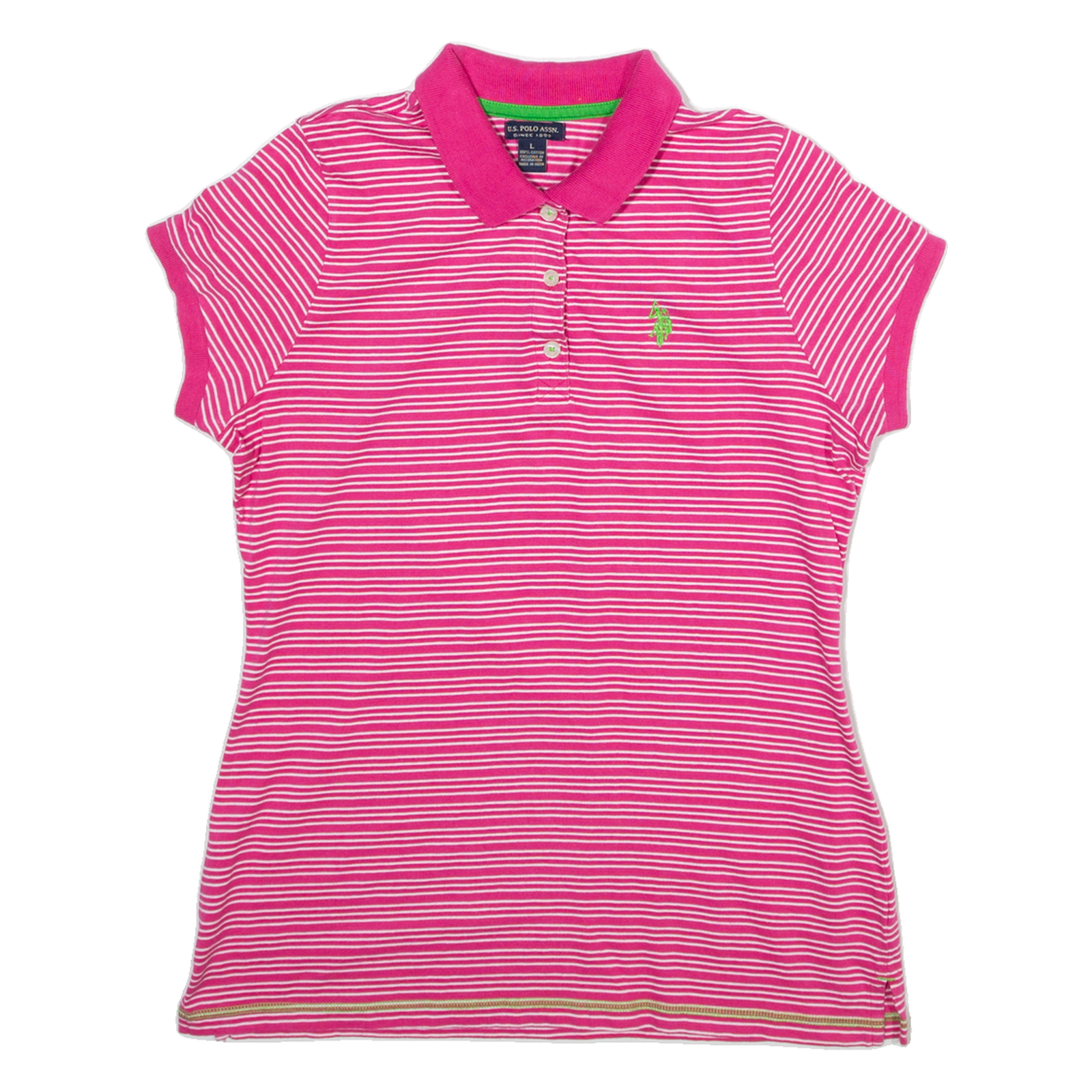 Buy U.S POLO ASSN. Mens Polo Shirt Pink Striped L Refurbished - $15.59 U.S POLO ASSN. Mens Polo Shirt Pink Striped L Refurbished - N/A refurbished available on Cerqular