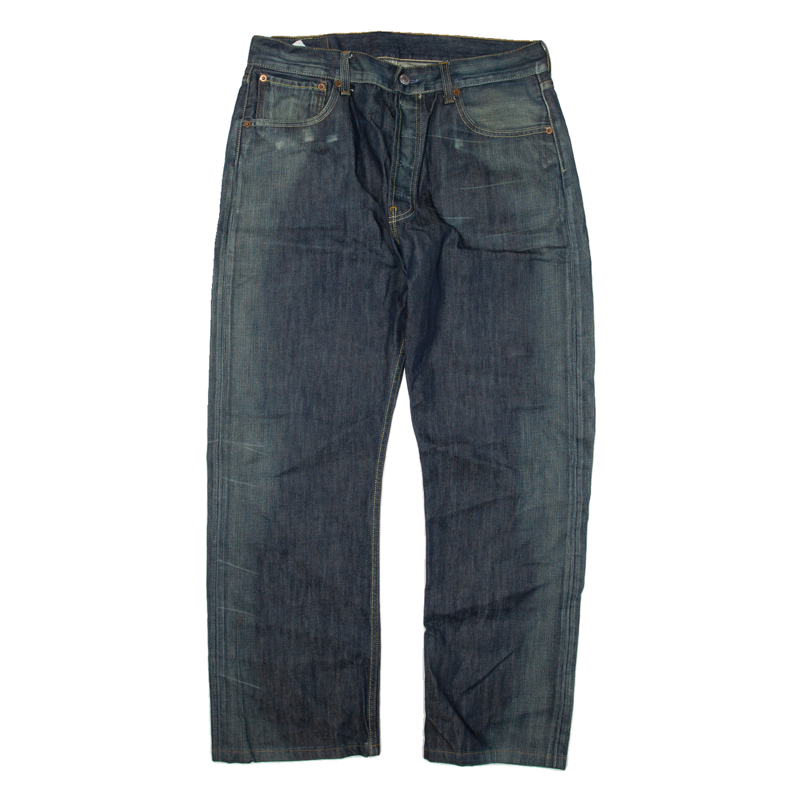 LEVI'S 501 Jeans Mens Blue Regular Straight W34 L30 Refurbished - N/A refurbished available on Cerqular