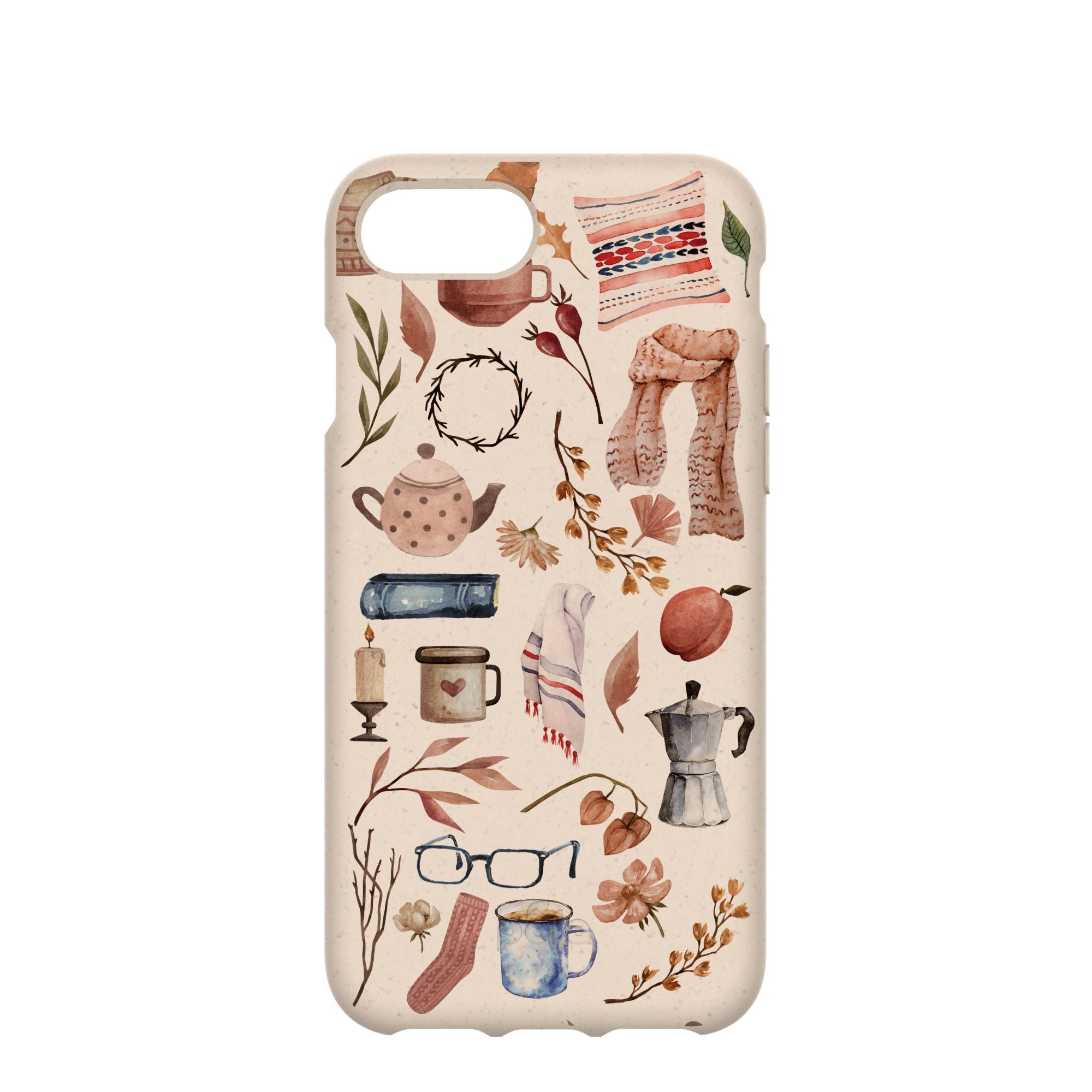 Seashell Creature Comforts iPhone 6/6s/7/8/SE Case Refurbished - Pela Case refurbished available on Cerqular