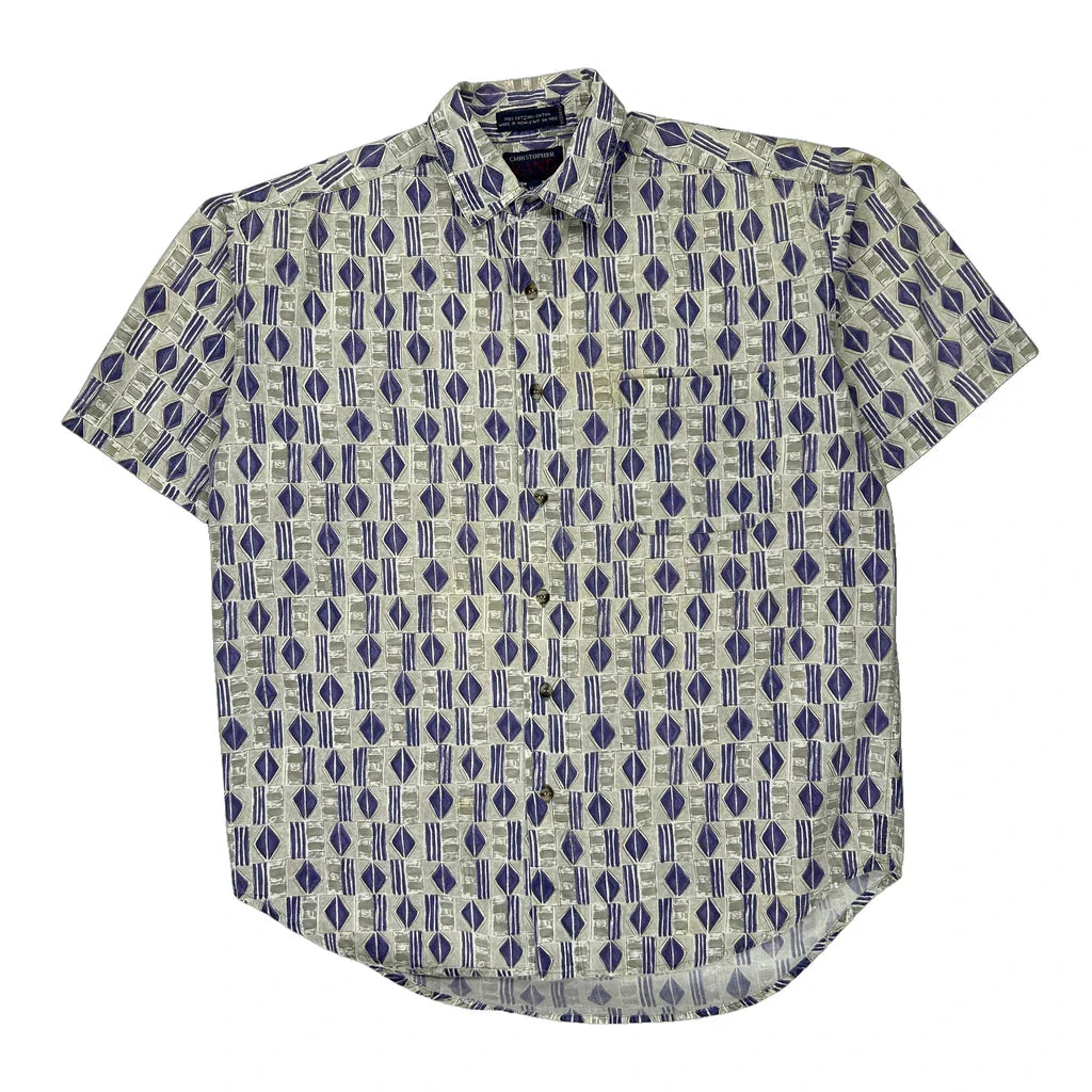 Buy Christopher Rand Hawaiian Shirt - Medium Multicoloured Cotton Refurbished - $28.46 Christopher Rand Hawaiian Shirt - Medium Multicoloured Cotton Refurbished - Thrifted (note: this is a term often used to describe second- refurbished available on Cerqular