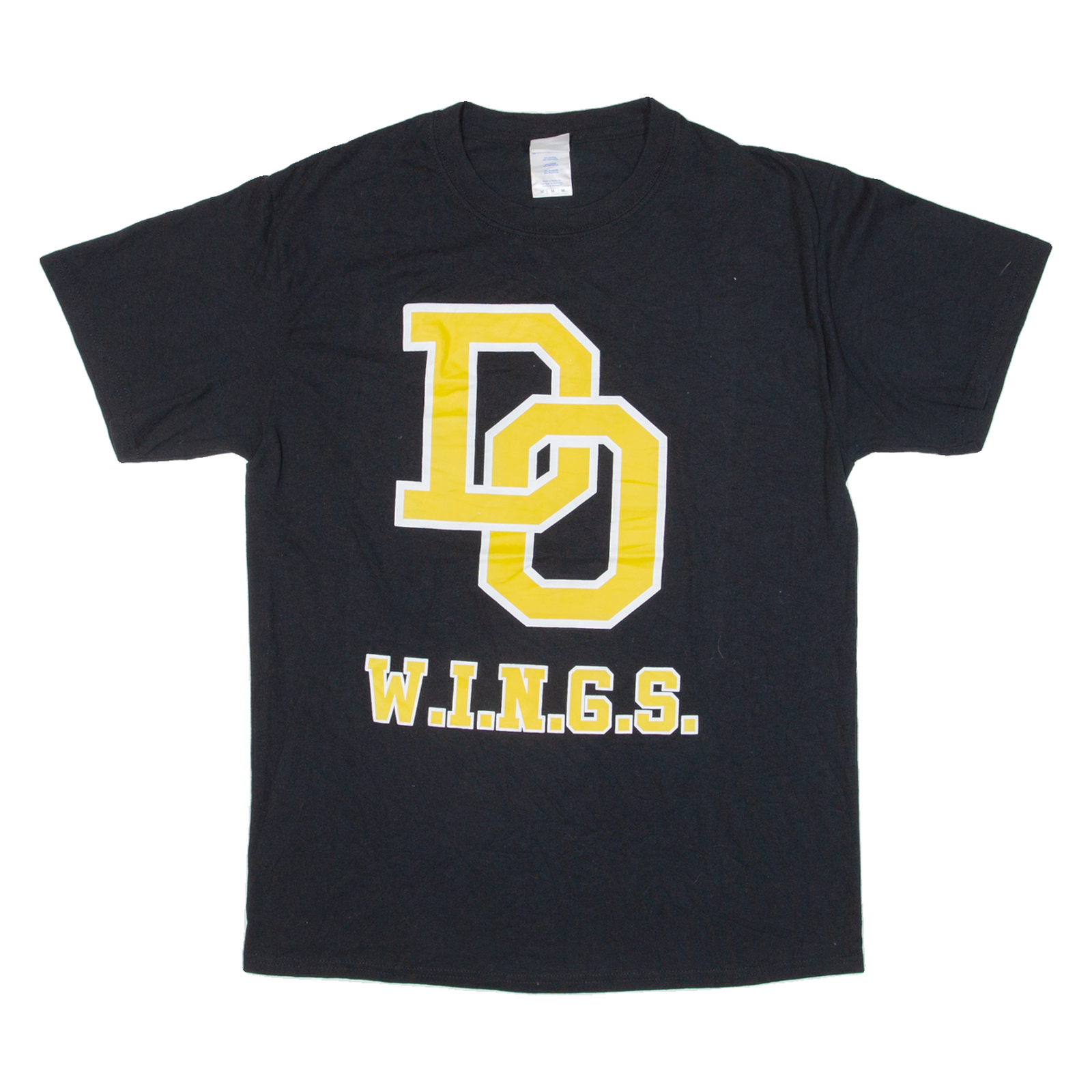 PORT & COMPANY Wings Mens T-Shirt Black USA M Refurbished - N/A refurbished available on Cerqular