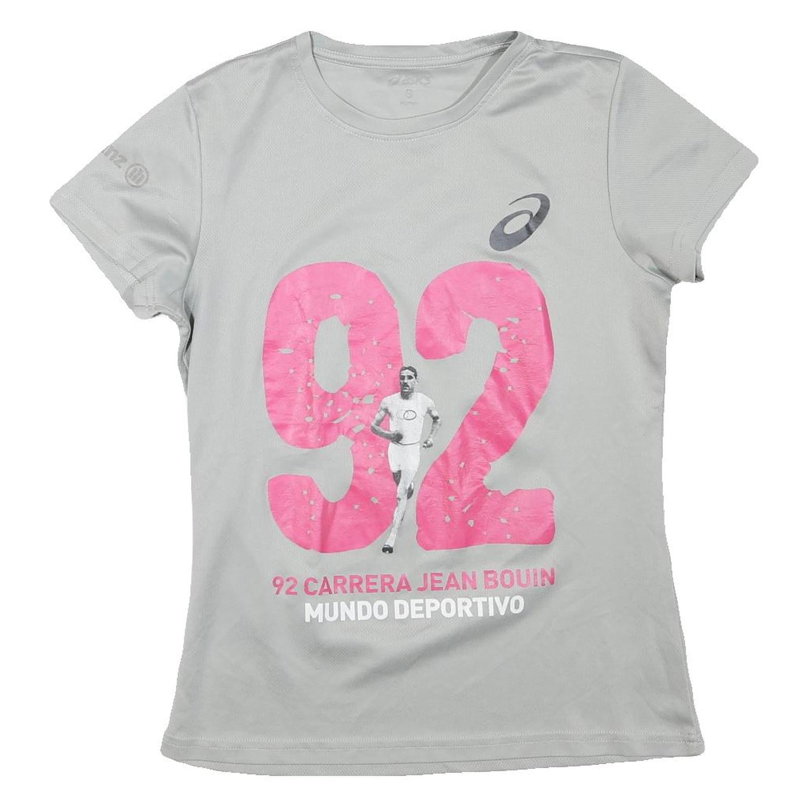 ASICS Womens Grey T-Shirt S Short Sleeve Crew Neck 92 Carrera Jean Bouin Mundo Refurbished - N/A refurbished available on Cerqular