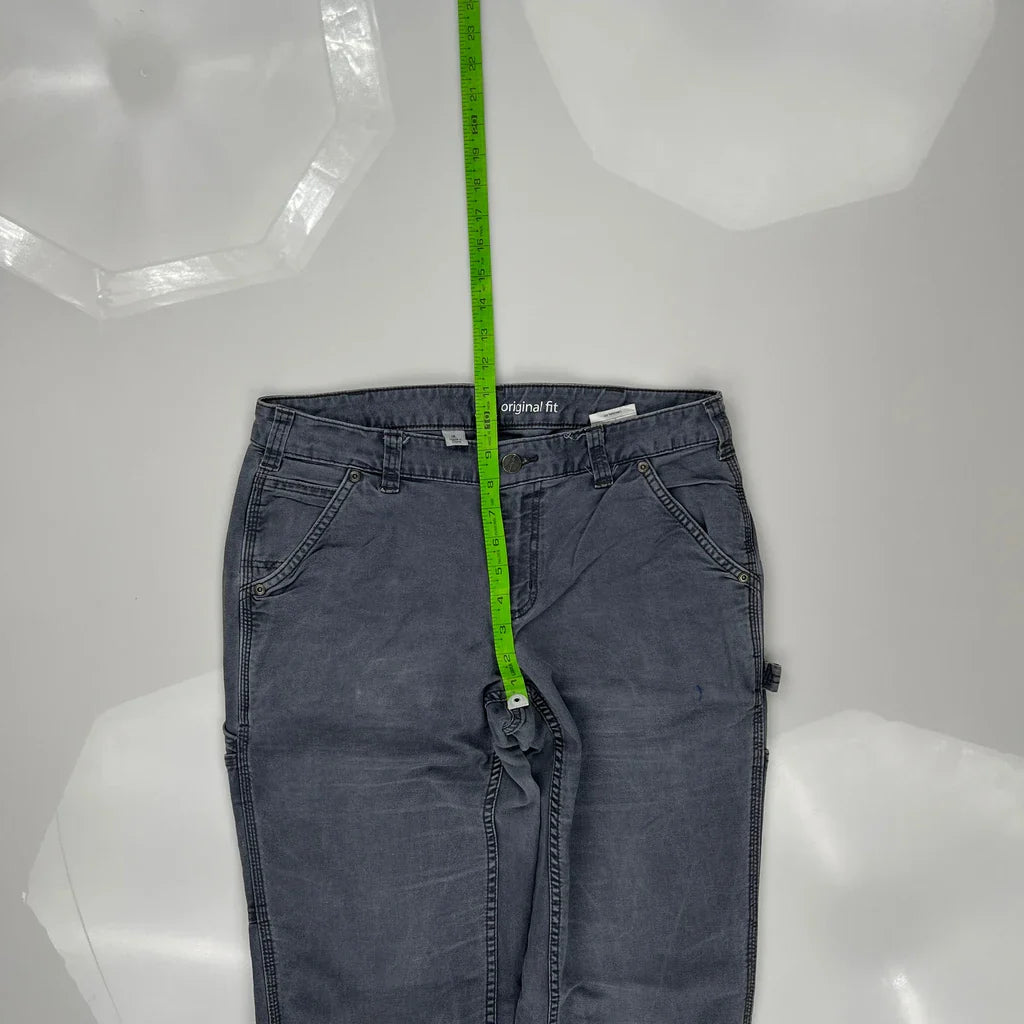 Carhartt Carpenter Trousers - 32W UK 12 Grey Cotton Refurbished - Thrifted (note: this is a term often used to describe second- refurbished available on Cerqular