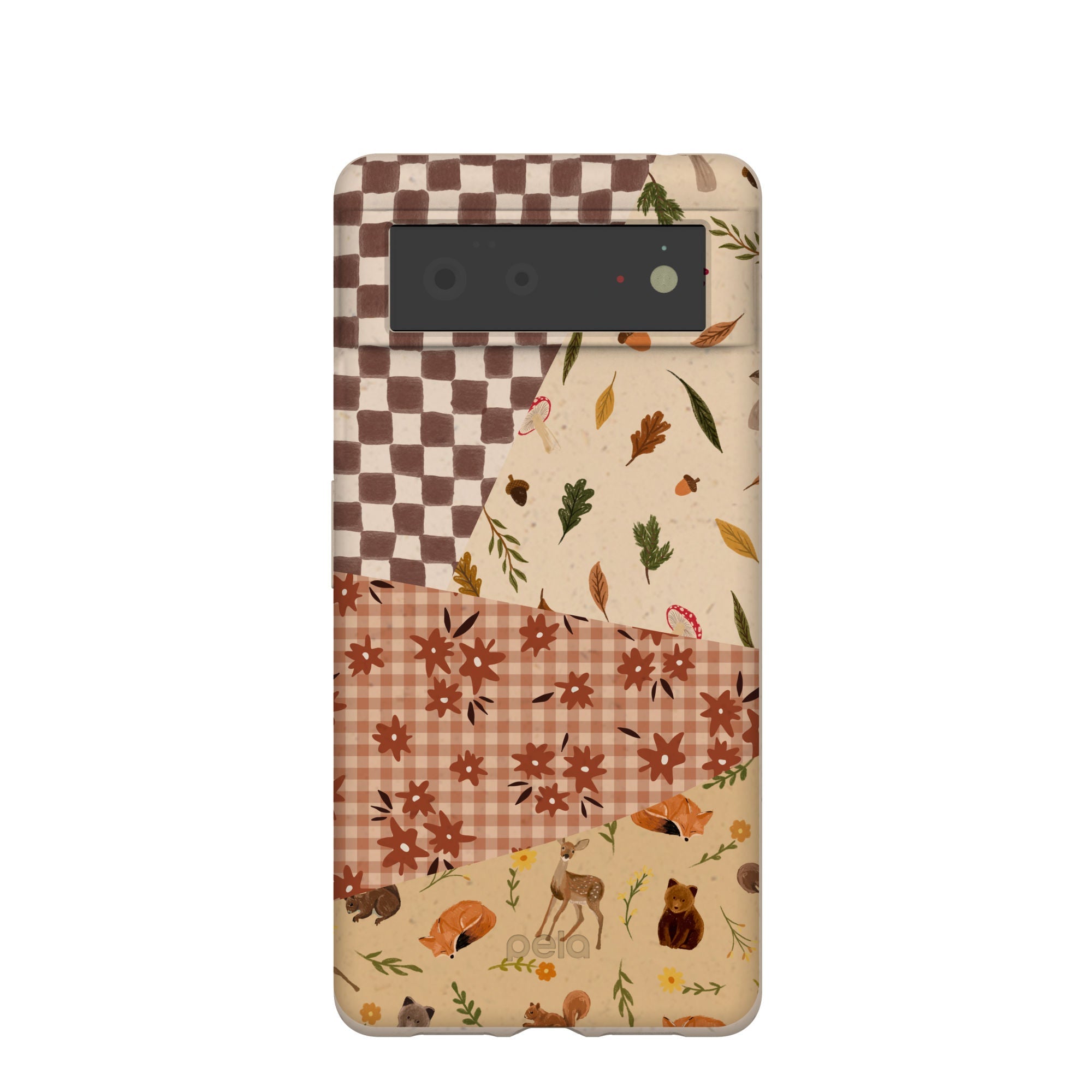 Seashell Autumn Quilt Google Pixel 6 Case Refurbished - Pela Case refurbished available on Cerqular