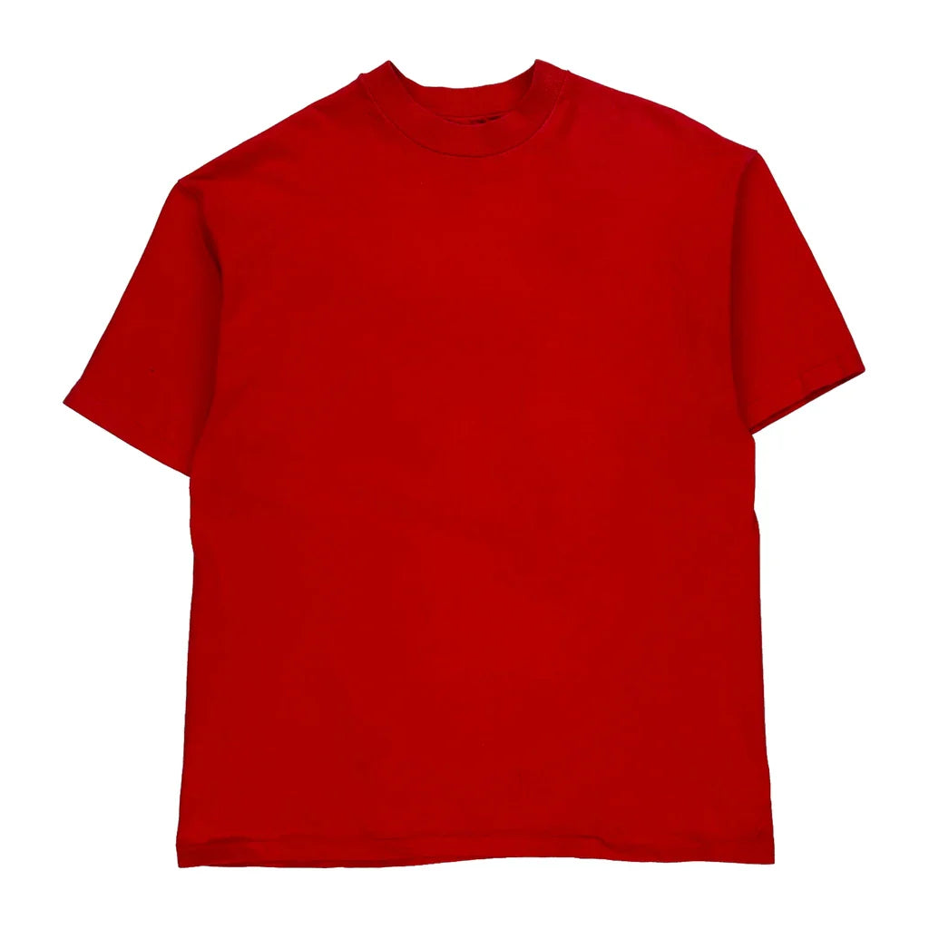 Buy Blank Hanes Single Stitch T-Shirt - Large Red Cotton Refurbished - $23.57 Blank Hanes Single Stitch T-Shirt - Large Red Cotton Refurbished - Thrifted (note: this is a term often used to describe second- refurbished available on Cerqular