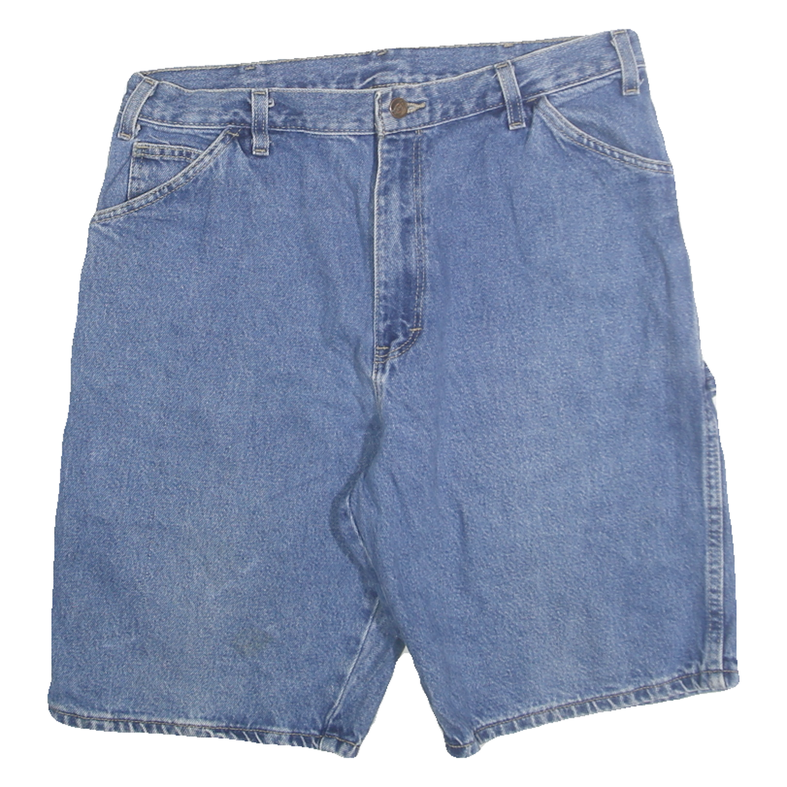 DICKIES Mens Denim Blue Casual Shorts M W33 Workwear Functional Pockets Refurbished - N/A refurbished available on Cerqular