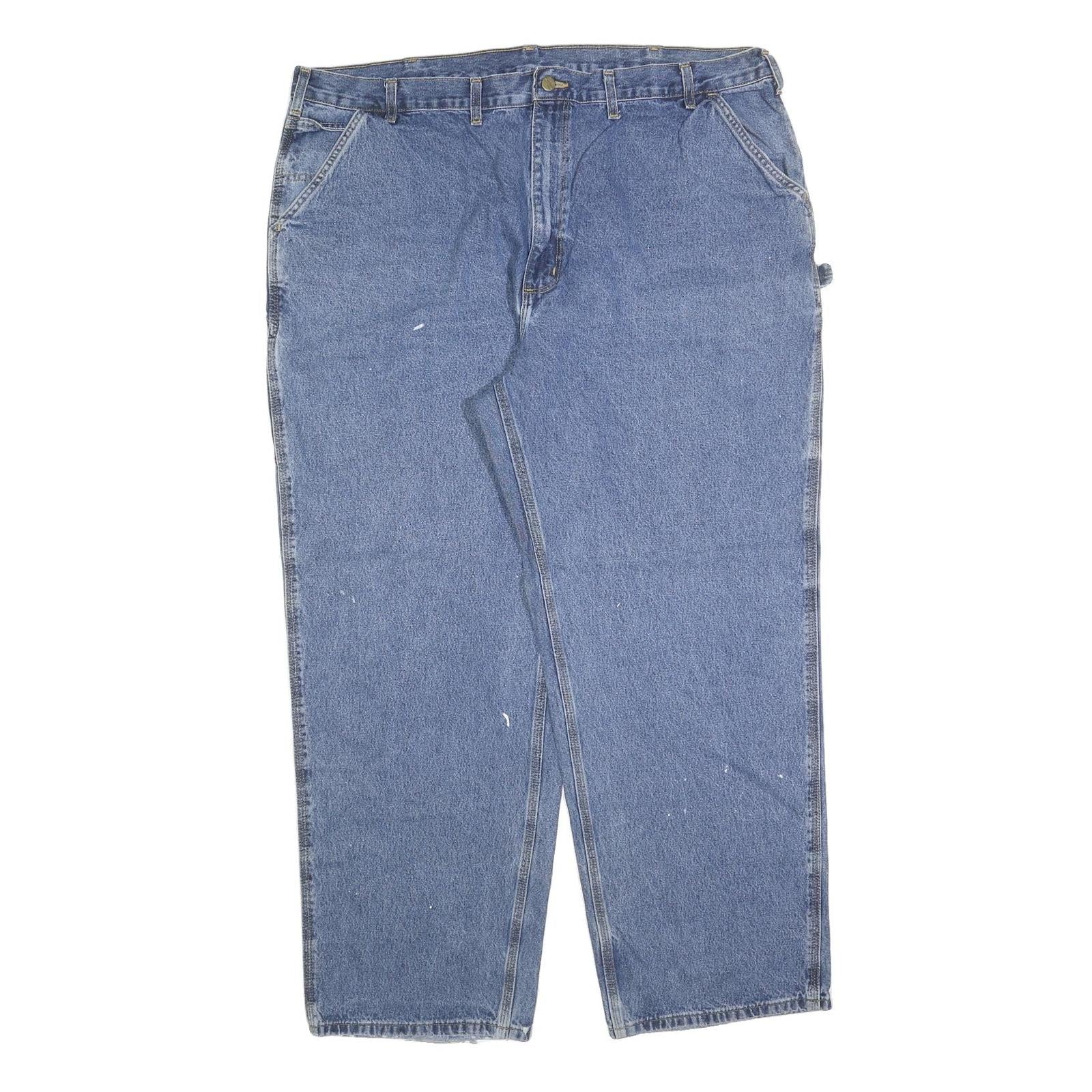 CARHARTT Mens Regular Fit Blue Denim Jeans W46 L32 Workwear Relaxed Cotton Blend Refurbished - N/A refurbished available on Cerqular