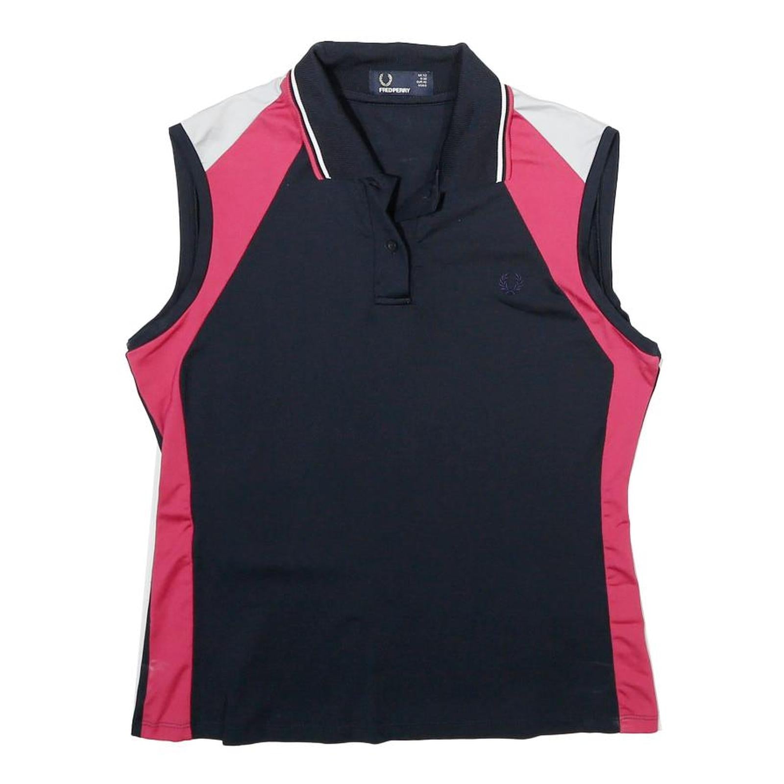Buy FRED PERRY Womens Navy Blue & Pink Sleeveless Polo Shirt UK 12 Polyamide Blend Refurbished - $29.89 FRED PERRY Womens Navy Blue & Pink Sleeveless Polo Shirt UK 12 Polyamide Blend Refurbished - N/A refurbished available on Cerqular