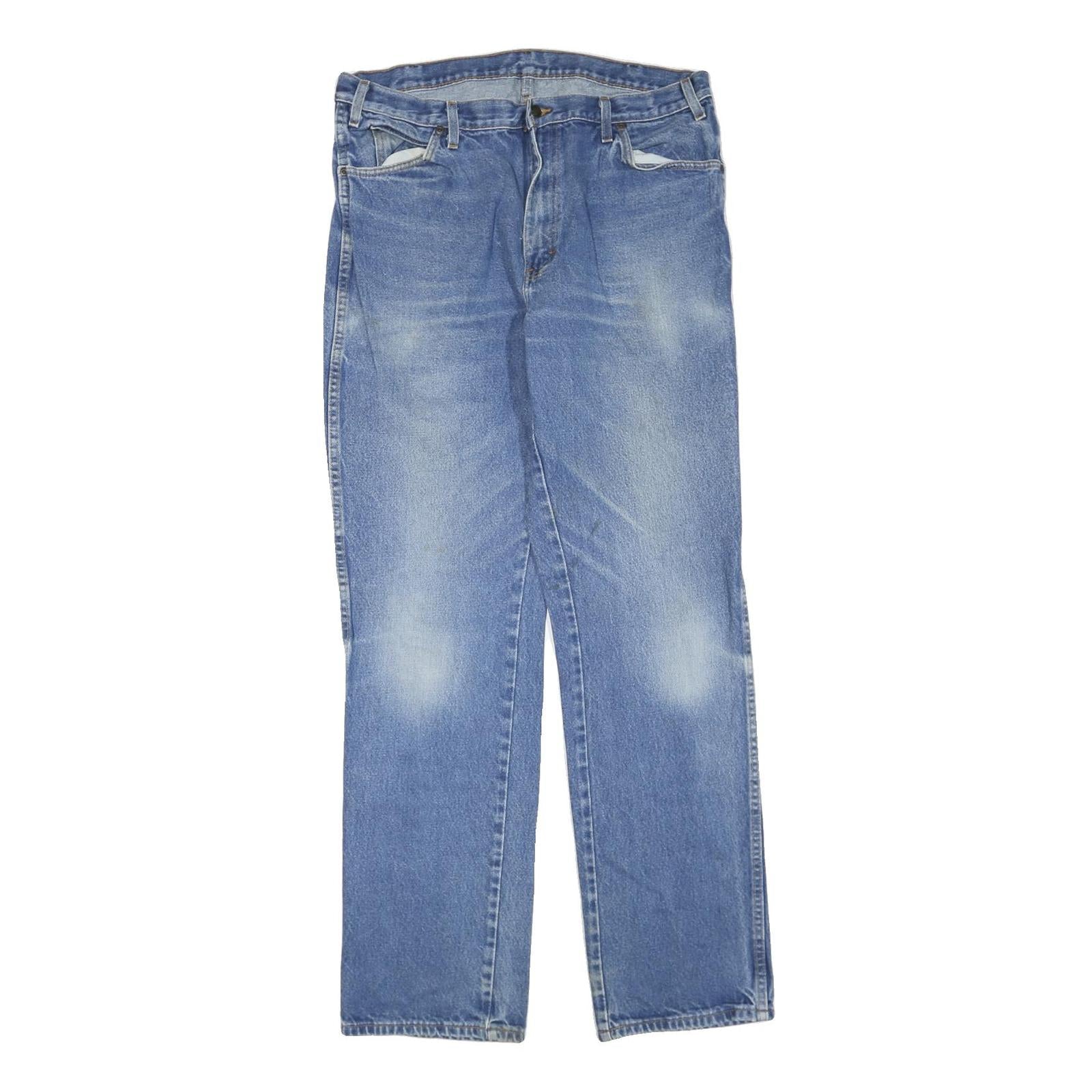 DICKIES Mens Regular Fit Blue Denim Jeans W36 L34 Zip Pocket Casual Workwear Refurbished - N/A refurbished available on Cerqular