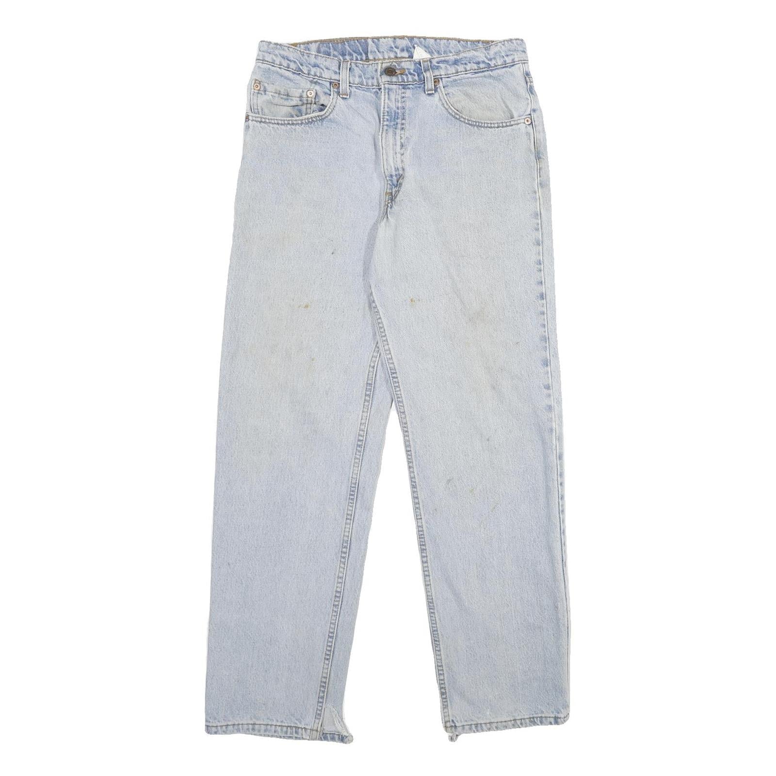LEVI'S 550 Mens Relaxed Light Blue Denim Jeans W33 L30 Classic Cotton Zip Refurbished - N/A refurbished available on Cerqular