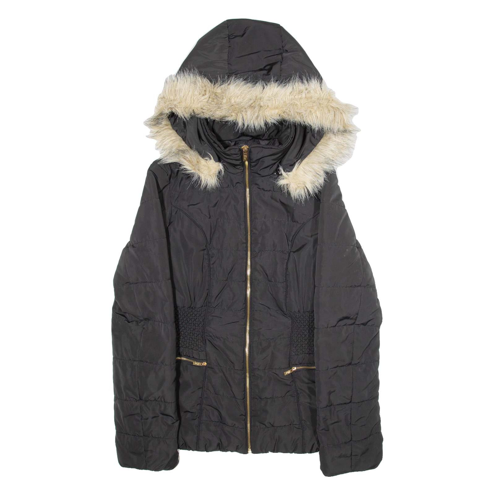 GUESS Insulated Womens Parka Jacket Black Hooded M Refurbished - N/A refurbished available on Cerqular