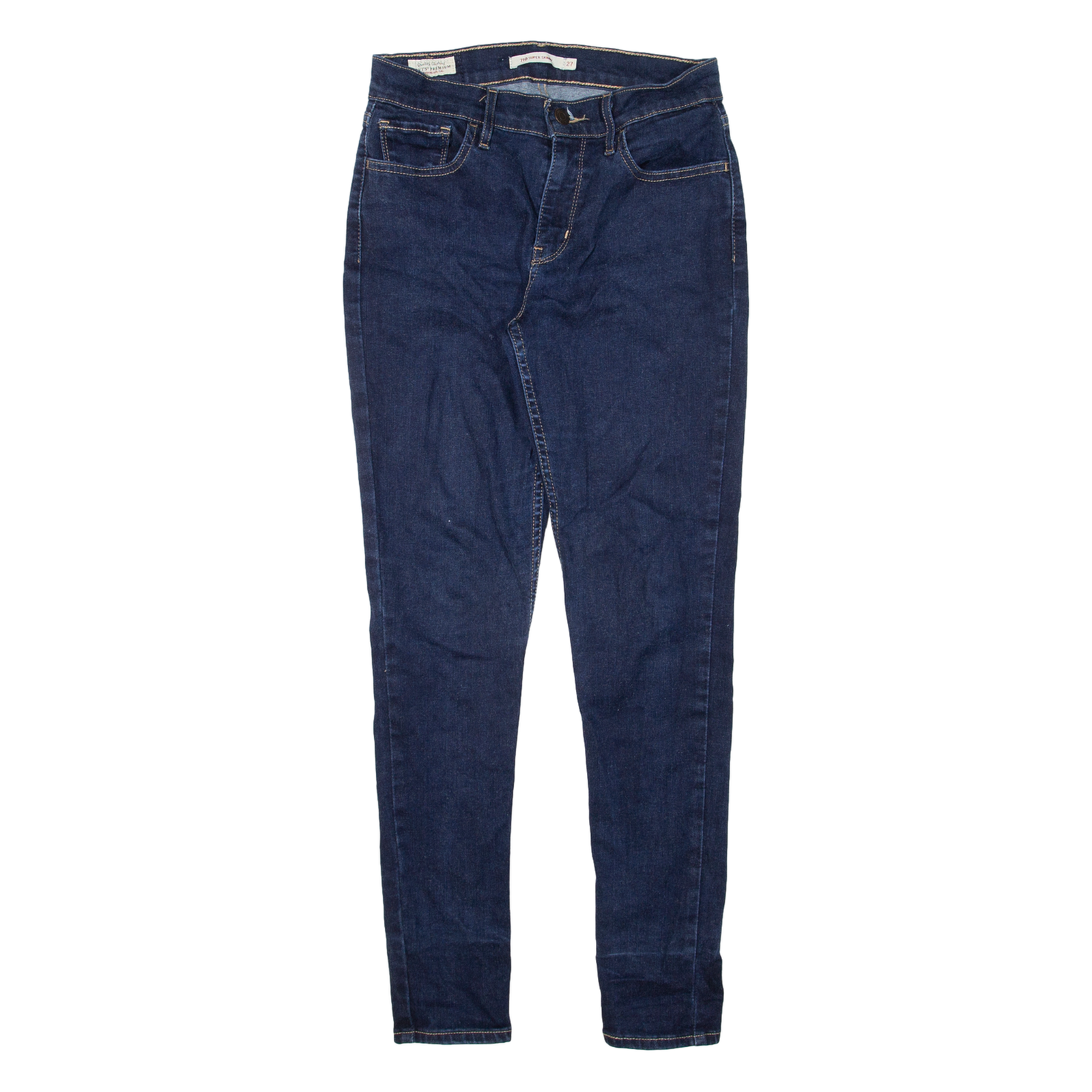 LEVI'S 710 Womens Jeans Blue Slim Skinny W27 L28 Refurbished - N/A refurbished available on Cerqular
