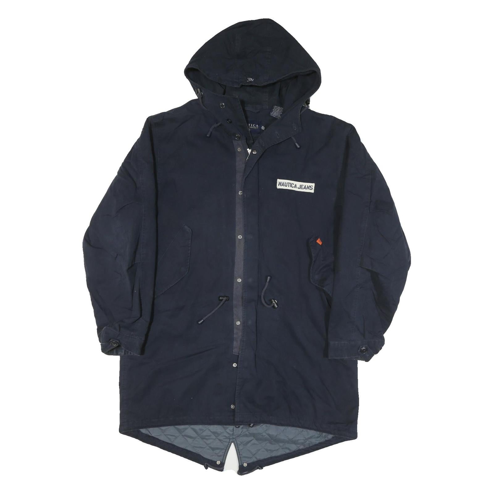 Buy NAUTICA Mens Navy Blue Cotton Blend Parka Jacket XL Plain Zip Hooded Refurbished - $77.99 NAUTICA Mens Navy Blue Cotton Blend Parka Jacket XL Plain Zip Hooded Refurbished - N/A refurbished available on Cerqular
