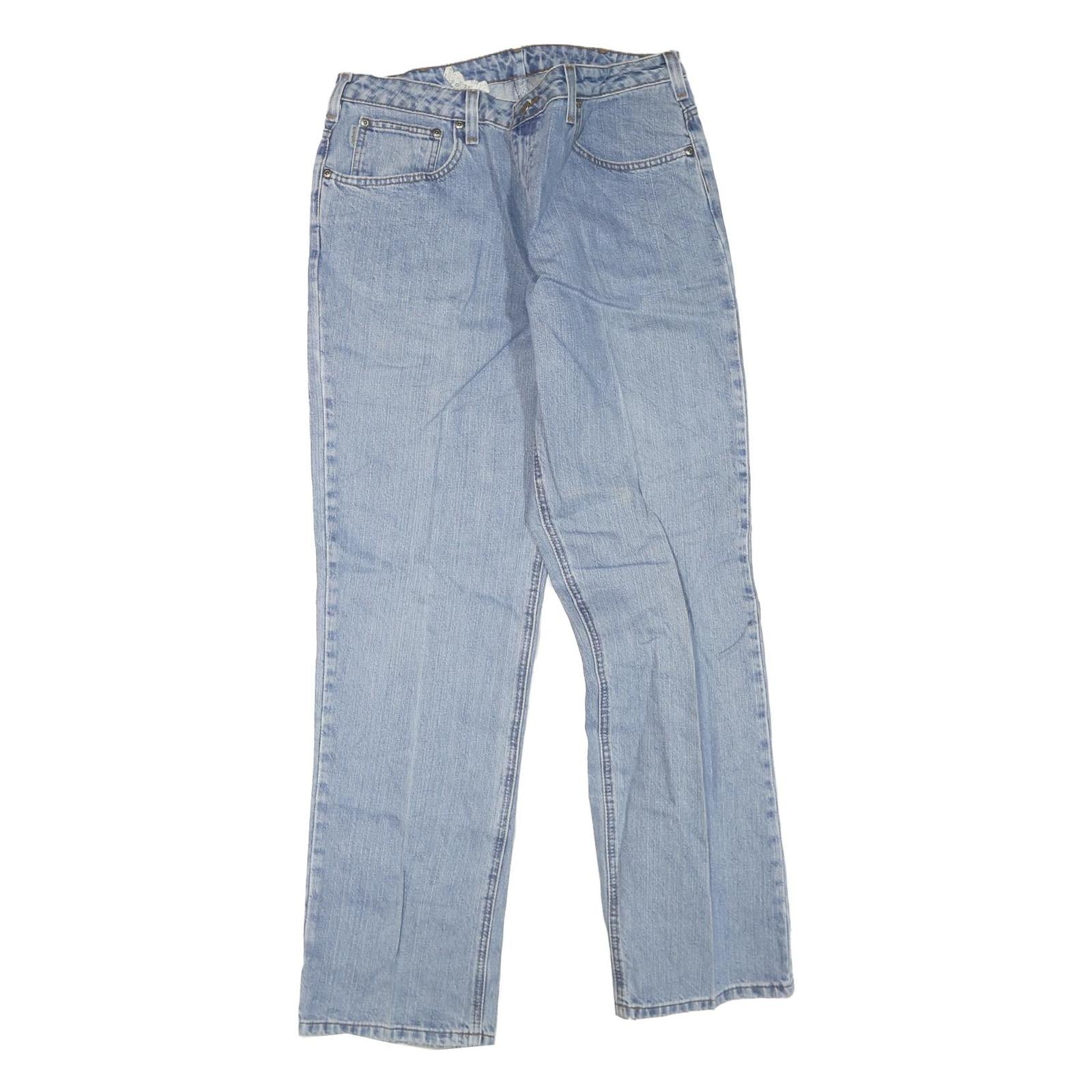 CARHARTT Womens Jeans Light Blue Regular Straight Denim W32 L33 Workwear Style Refurbished - N/A refurbished available on Cerqular