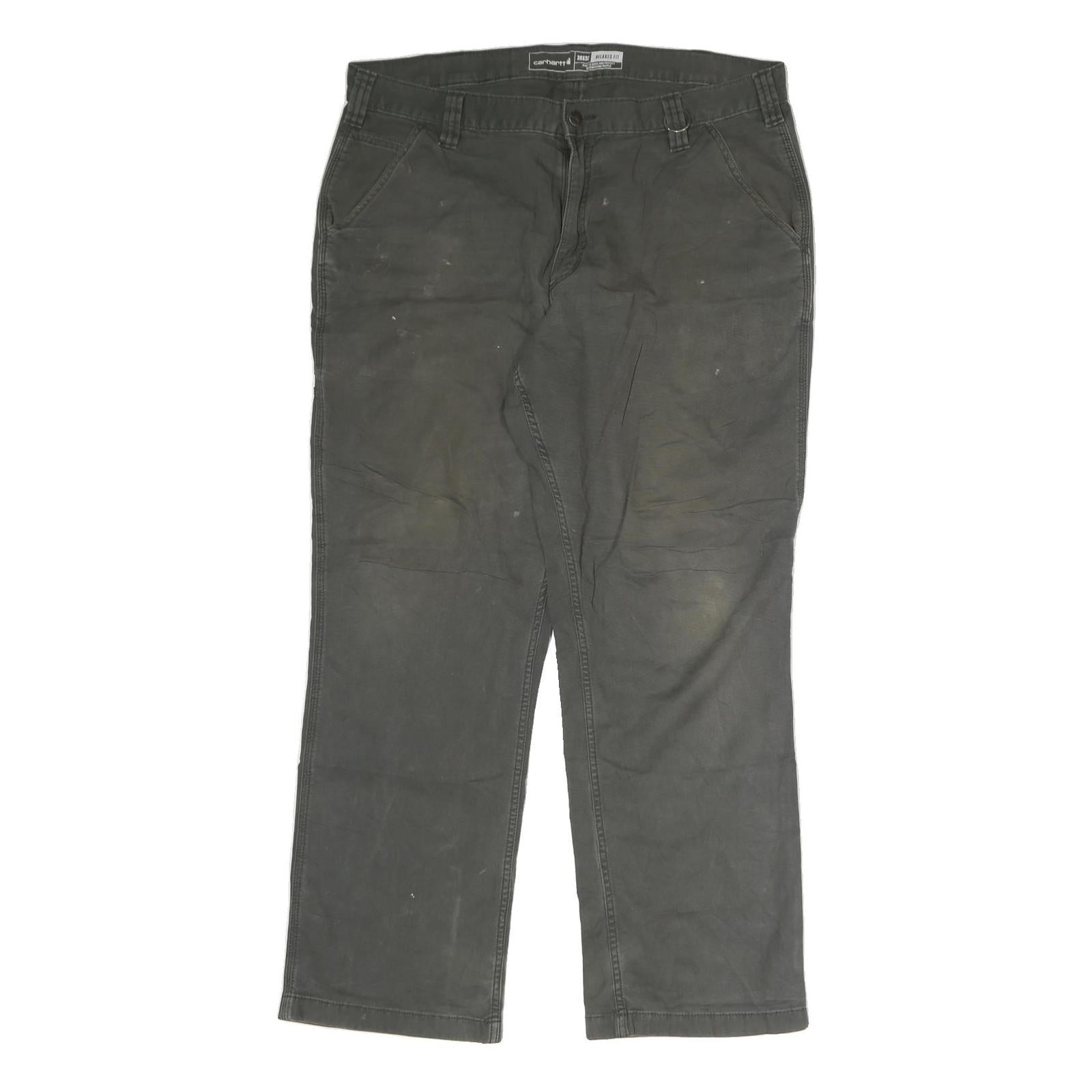 CARHARTT Mens Cotton Black Relaxed Straight Trousers W38 L32 Workwear Utility Refurbished - N/A refurbished available on Cerqular