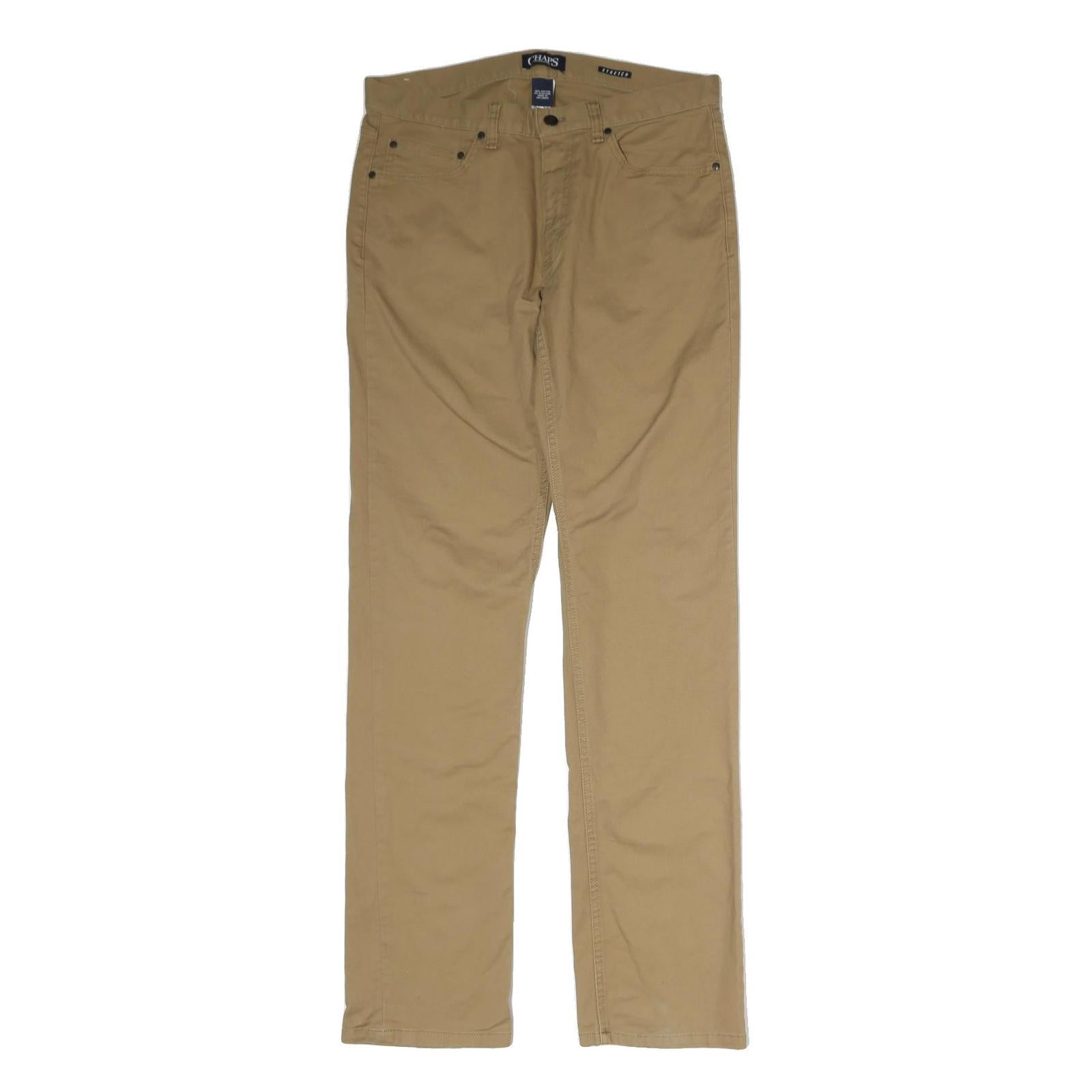 Buy CHAPS Mens Cotton Blend Beige Regular Fit Straight Leg Trousers W32 L33 Refurbished - $33.79 CHAPS Mens Cotton Blend Beige Regular Fit Straight Leg Trousers W32 L33 Refurbished - N/A refurbished available on Cerqular