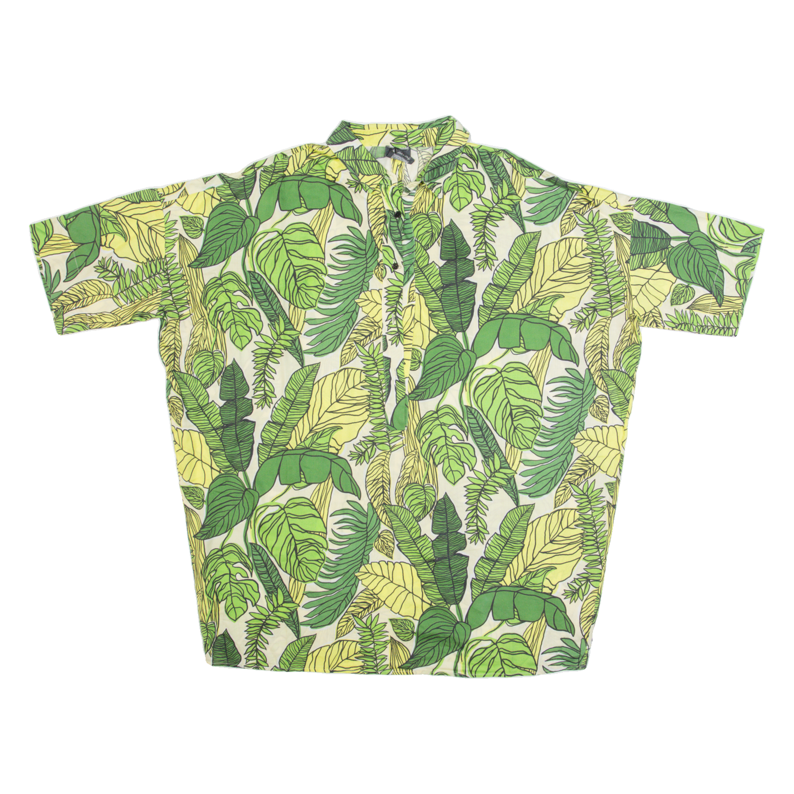 PERSONA Womens Hawaiian Shirt Green Floral 2XL Refurbished - N/A refurbished available on Cerqular