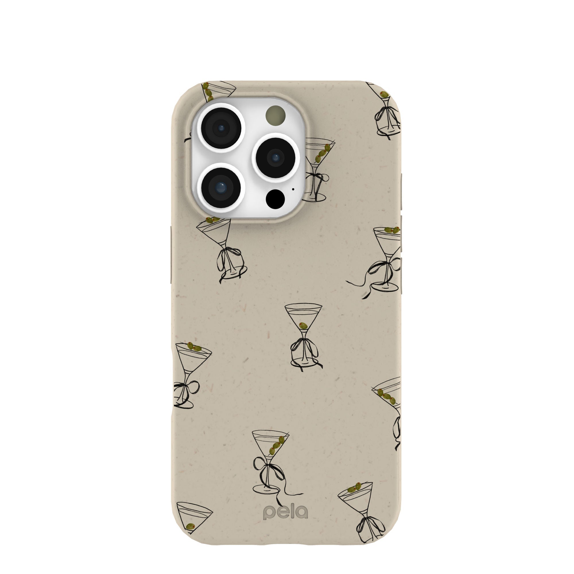London Fog Martini Me iPhone 16 Pro Case Refurbished - Pela Case refurbished available on Cerqular