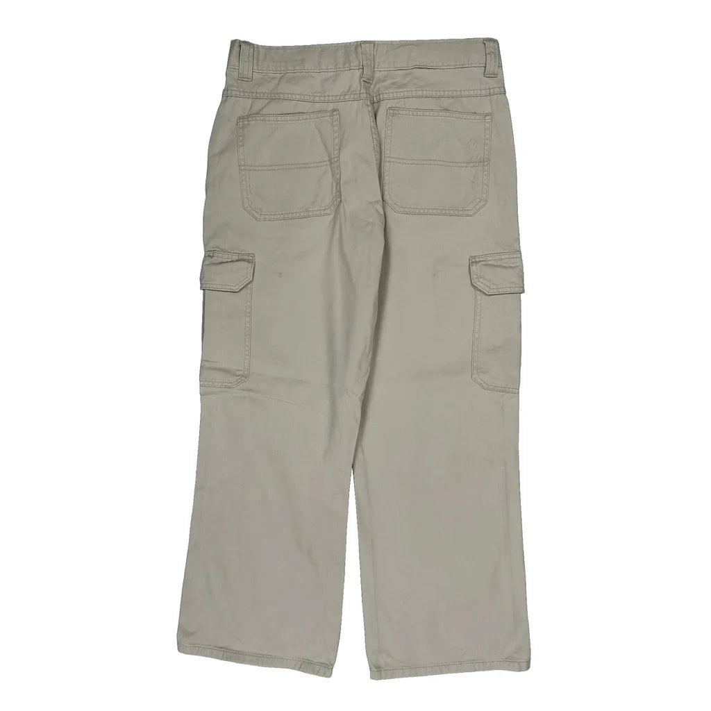 Buy Wrangler Cargo Trousers - 31W 30L Beige Cotton Refurbished - $36.17 Wrangler Cargo Trousers - 31W 30L Beige Cotton Refurbished - Thrifted (note: this is a term often used to describe second- refurbished available on Cerqular