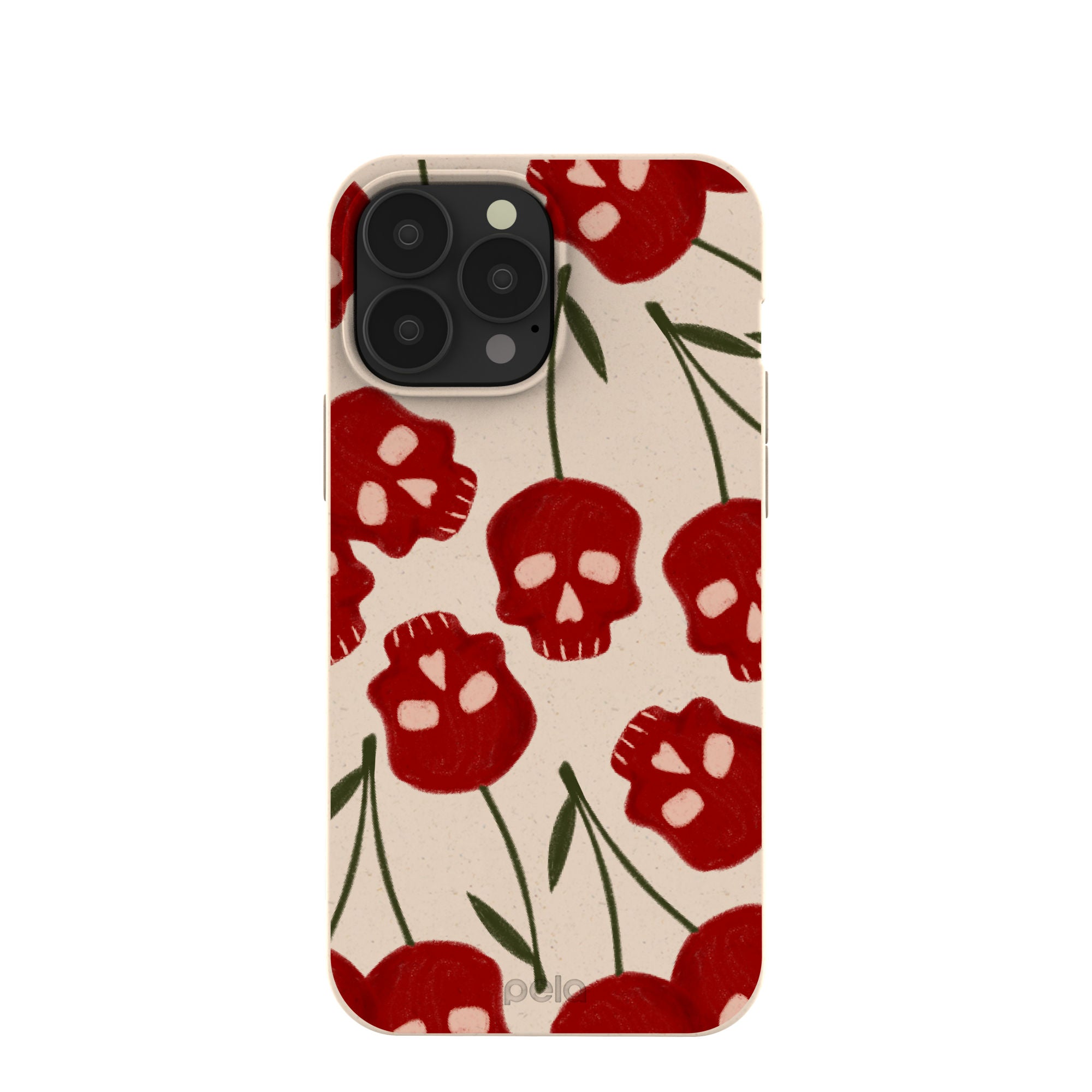 Seashell Scary Cherry iPhone 13 Pro Max Case Refurbished - Pela Case refurbished available on Cerqular