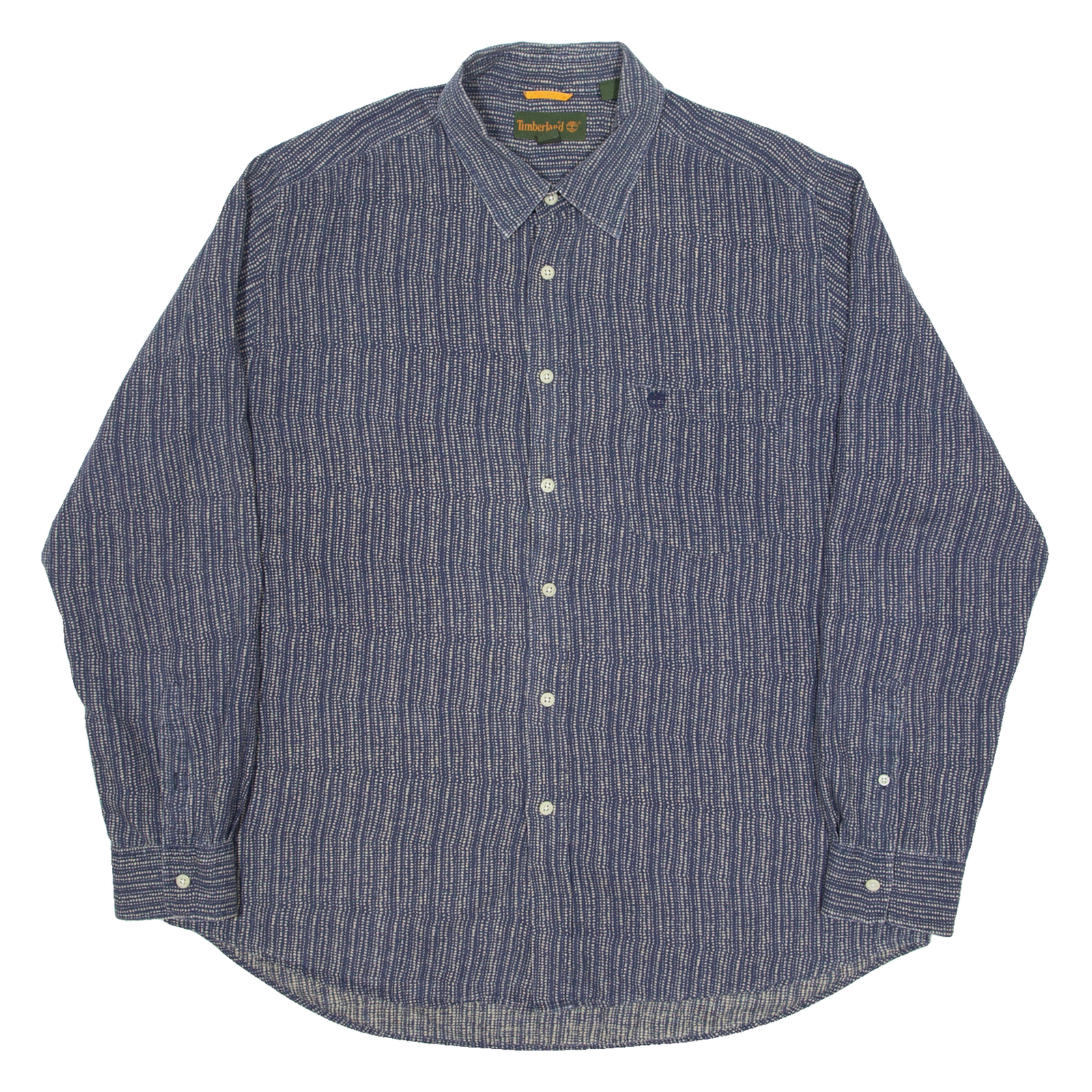 TIMBERLAND Mens Shirt Blue Spotted Long Sleeve XL Refurbished - N/A refurbished available on Cerqular