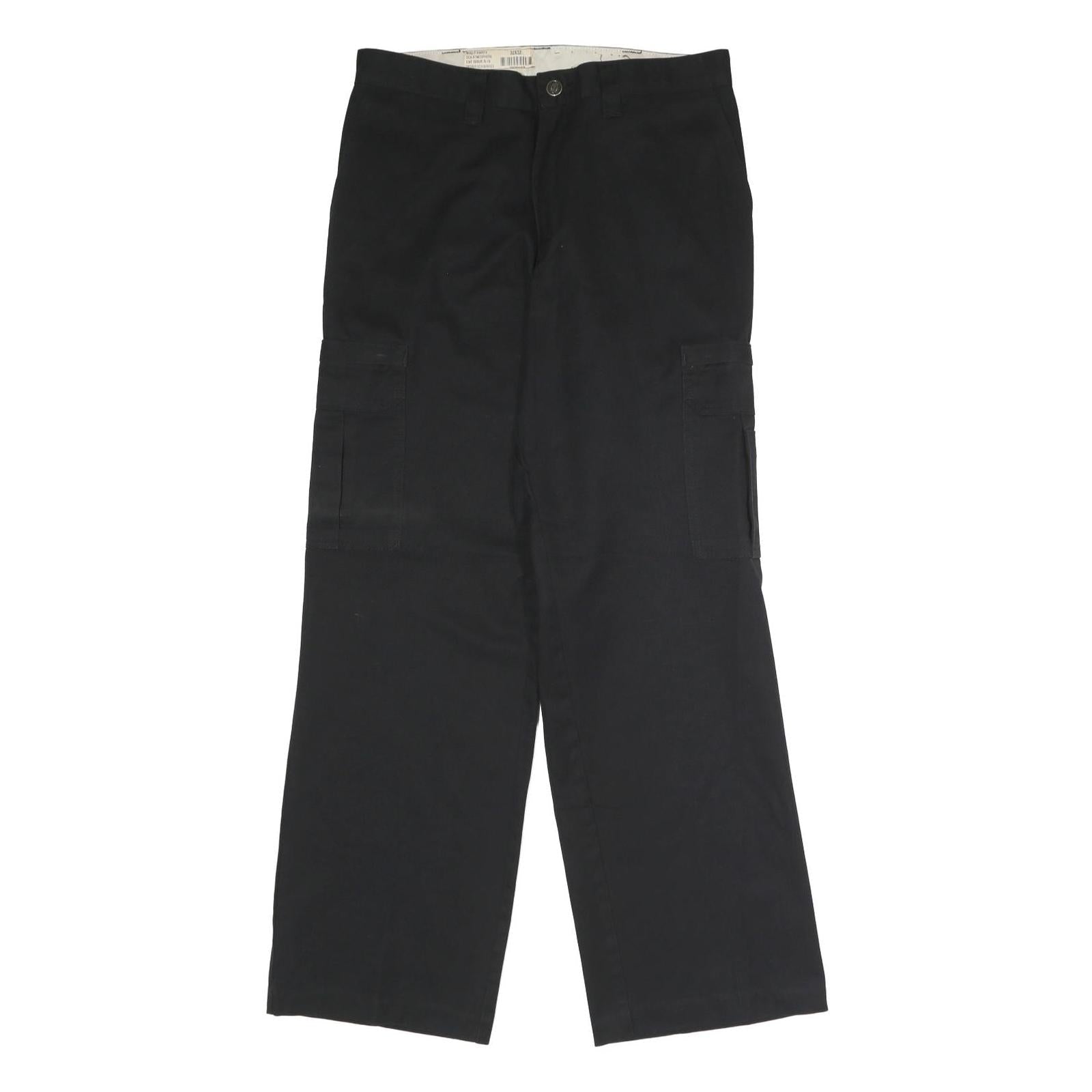 DICKIES Mens Polyester Blend Black Regular Straight Trousers W32 L32 Workwear Refurbished - N/A refurbished available on Cerqular
