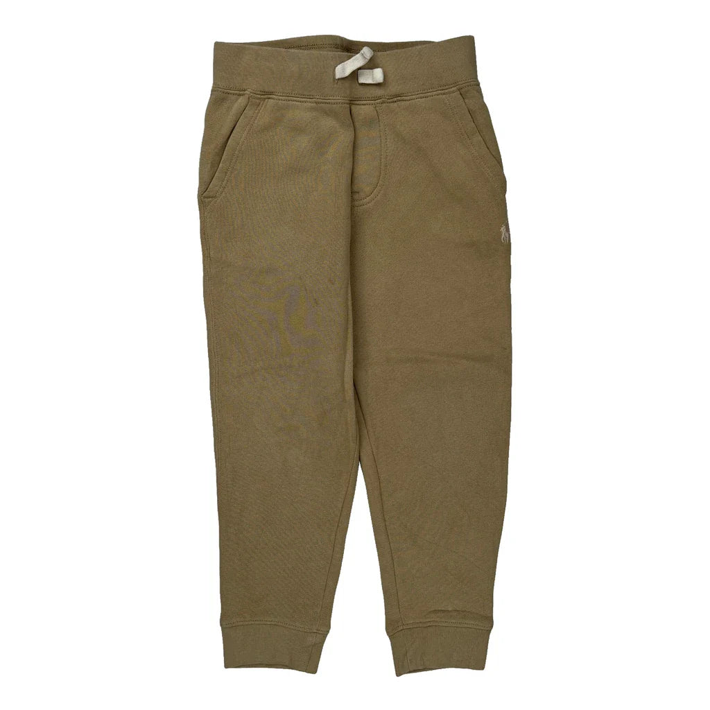 Age 4 Polo By Ralph Lauren Joggers - XS Beige Cotton Refurbished - Thrifted (note: this is a term often used to describe second- refurbished available on Cerqular