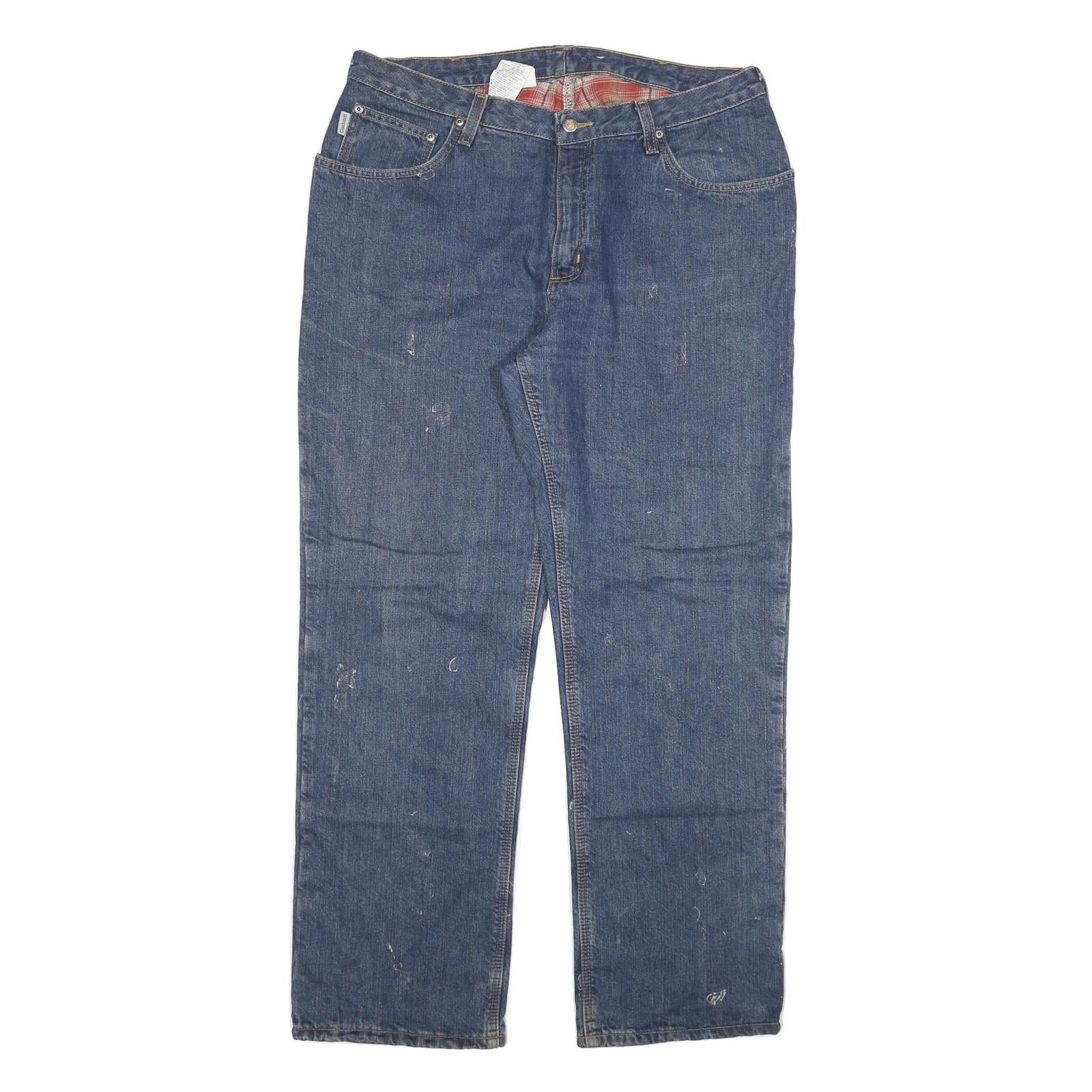 CARHARTT Womens Regular Blue Denim Classic Jeans W36 L32 Durable Zip Fastening Refurbished - N/A refurbished available on Cerqular