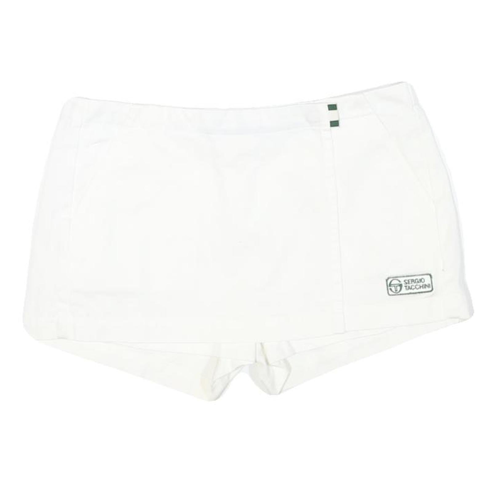 SERGIO TACCHINI Womens White Skort Tennis Sport Short Woven Cotton Blend M Refurbished - N/A refurbished available on Cerqular