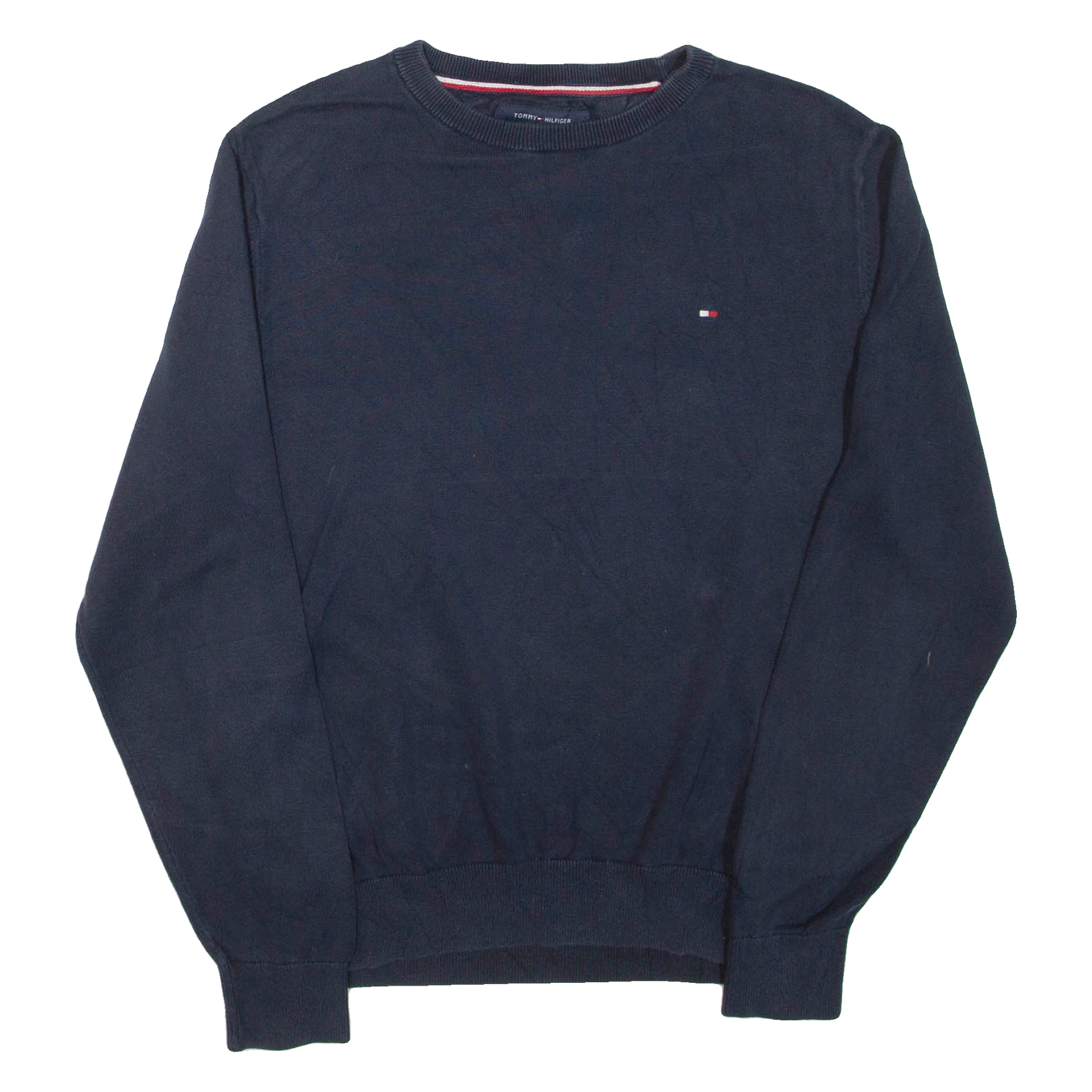 TOMMY HILFIGER Mens Jumper Blue Tight Knit M Refurbished - N/A refurbished available on Cerqular